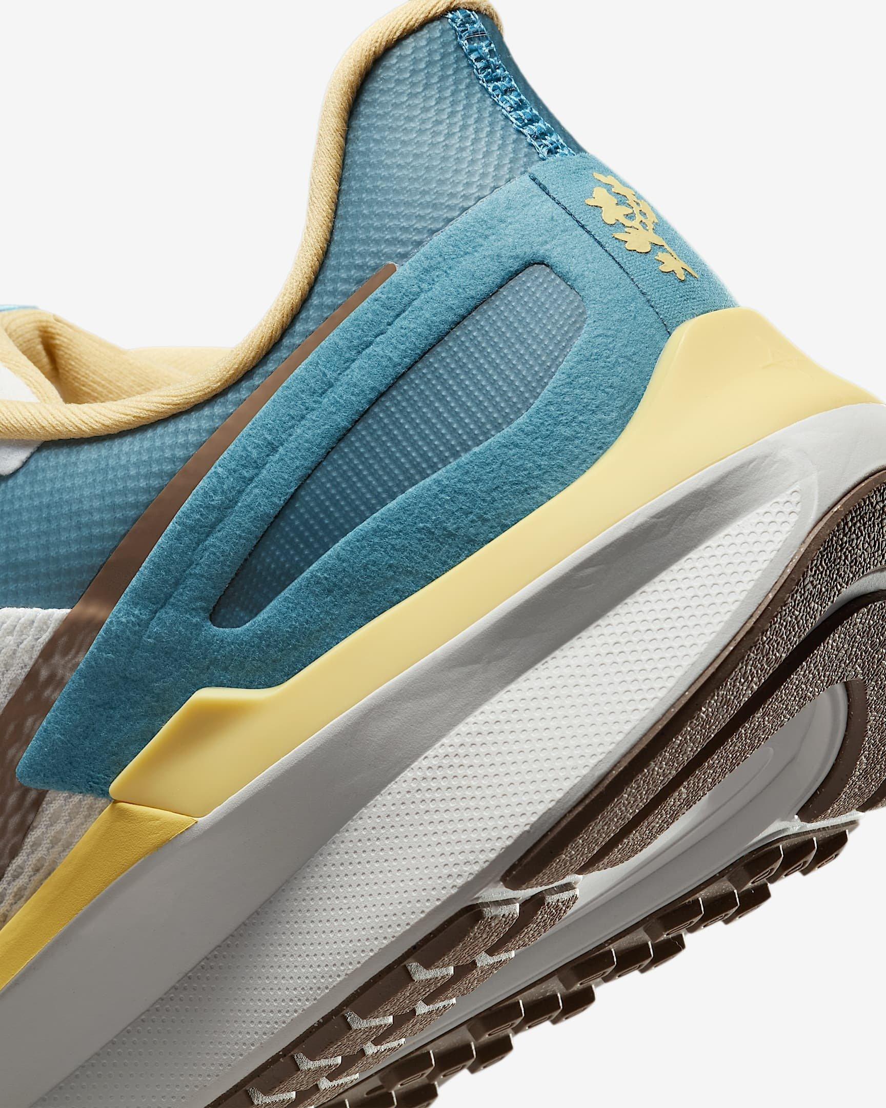 Nike Structure 25 "White/Teal/Yellow/Bronze" Men's Running Shoe - WHITE/TEAL/YELLOW/BRONZE Thumbnail View 7