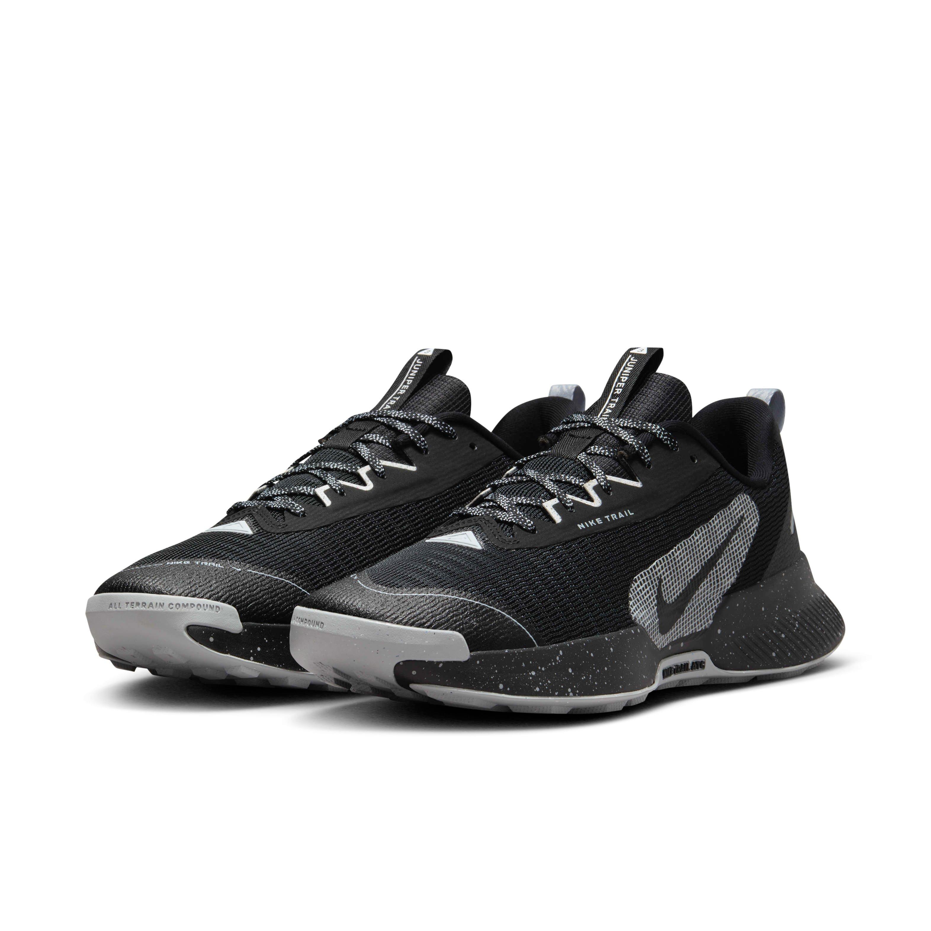 Nike Juniper Trail 3 "Black/Wolf Grey/Photon Dust/Black" Men's Trail Running Shoe - BLACK/GREY/DUST/BLACK Thumbnail View 3