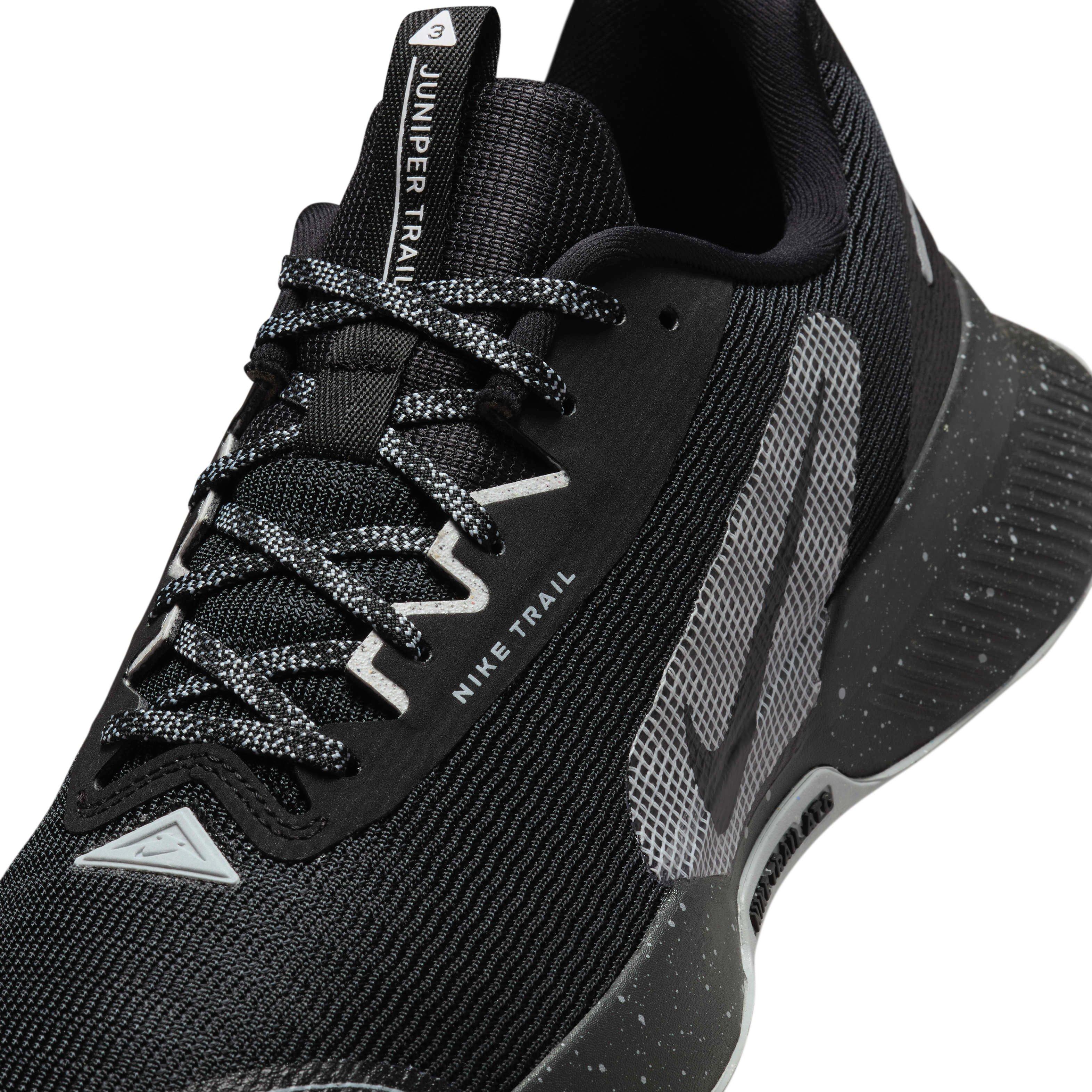 Nike Juniper Trail 3 "Black/Wolf Grey/Photon Dust/Black" Men's Trail Running Shoe - BLACK/GREY/DUST/BLACK Thumbnail View 7