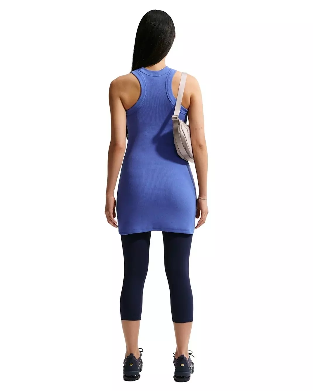 Nike Women's Sportswear Chill Knit Tight Ribbed Tank Dress - Lt Blue - LT BLUE