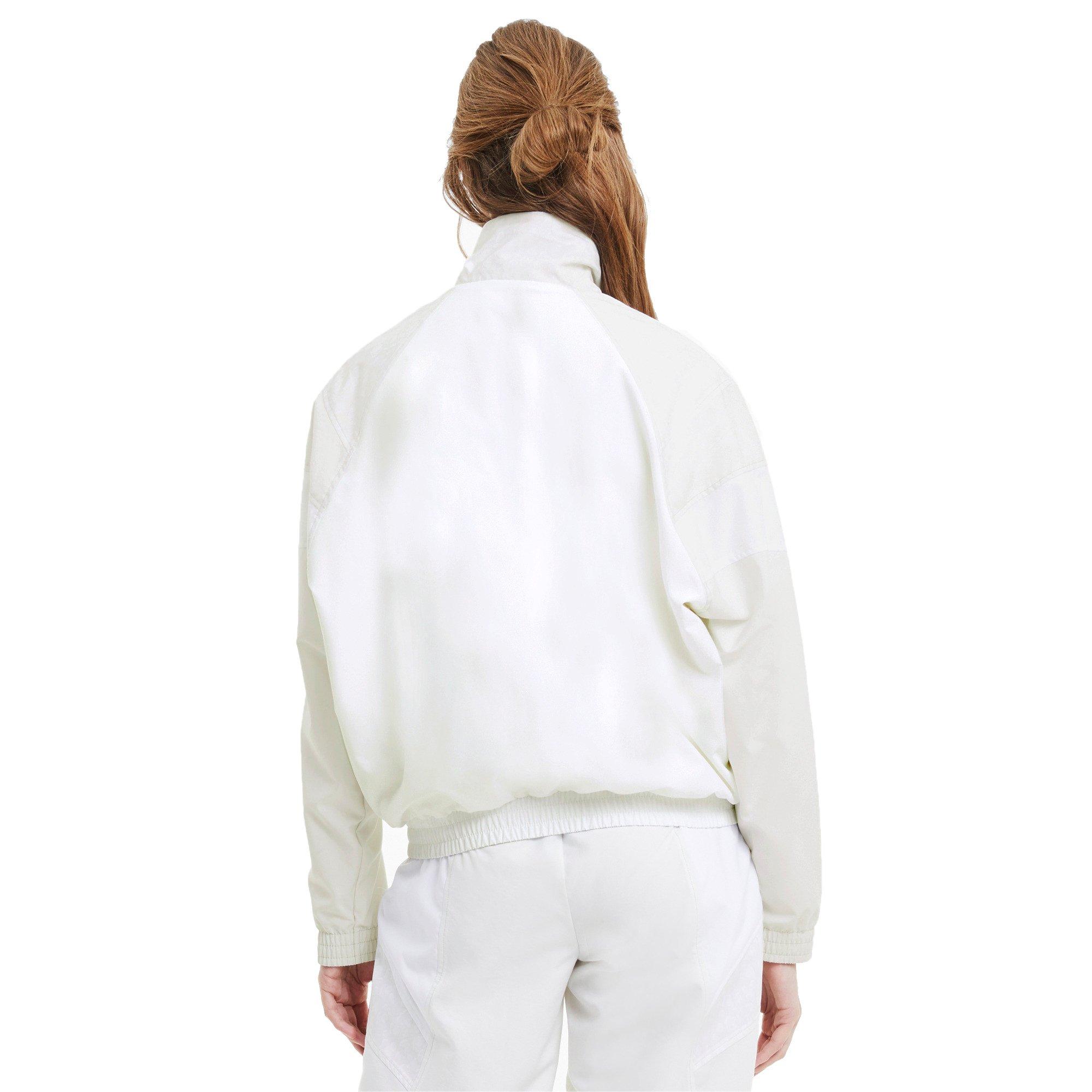 PUMA Women's Tailored for Sport Winterized Track Jacket- Cream - GREY Thumbnail View 2