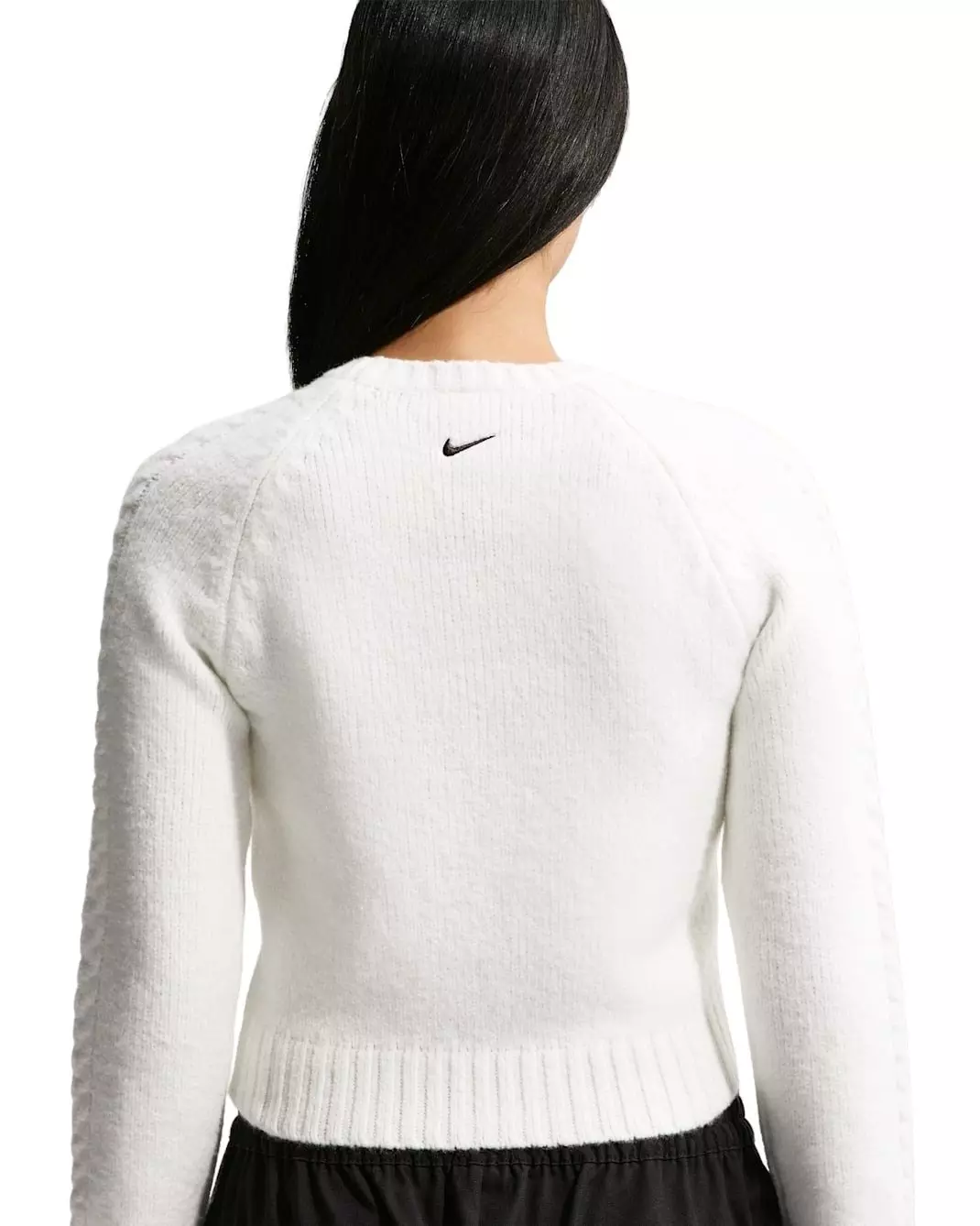 Nike Women's Sportswear Chill Knit Slim Long-Sleeve Sweater - White - WHITE