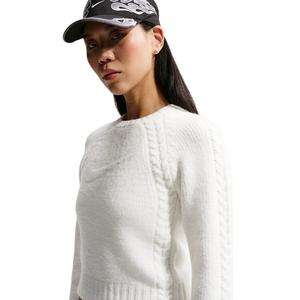 Nike Women's Sportswear Chill Knit Slim Long-Sleeve Sweater - White