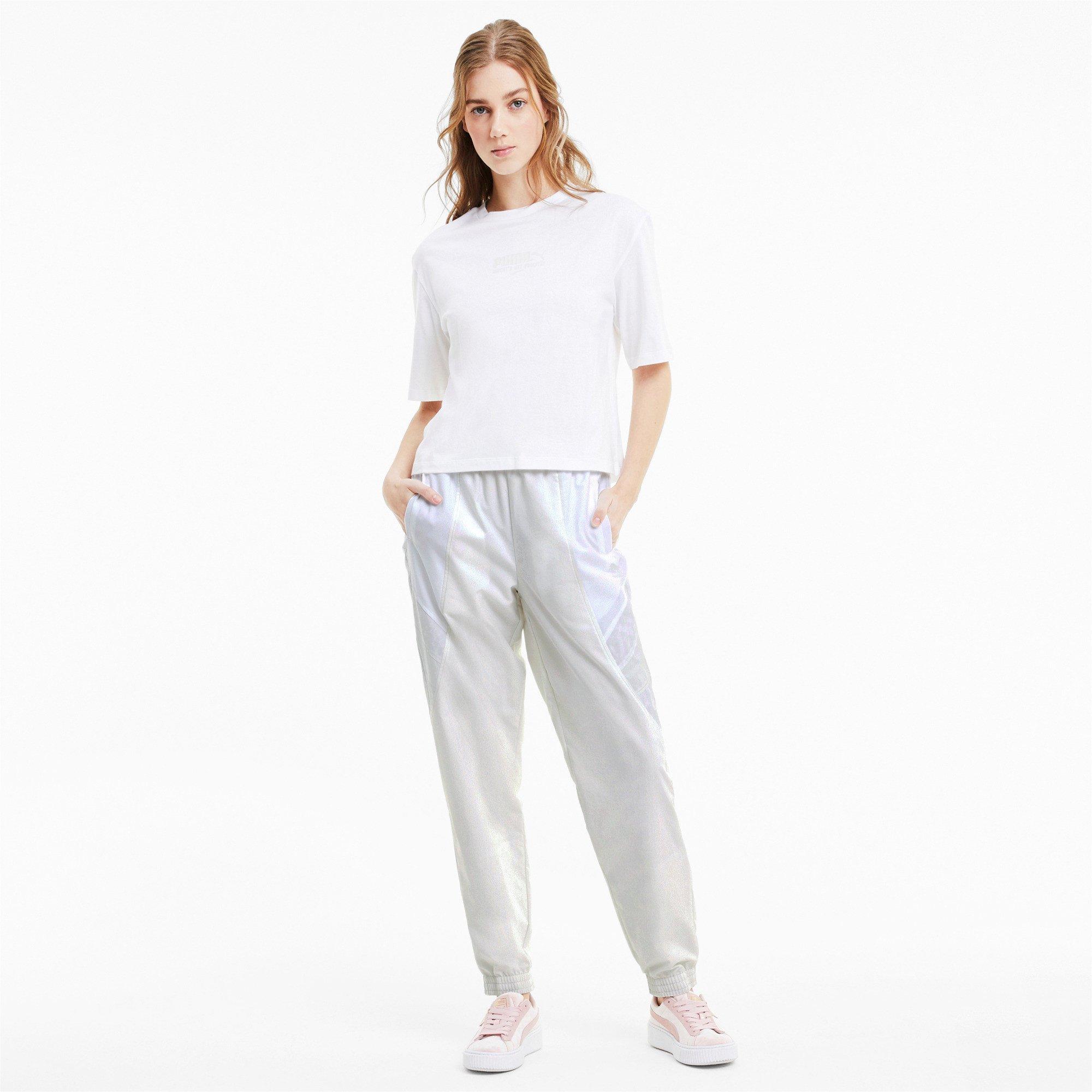 PUMA Women's Tailored for Sport Track Pants - GREY Thumbnail View 3
