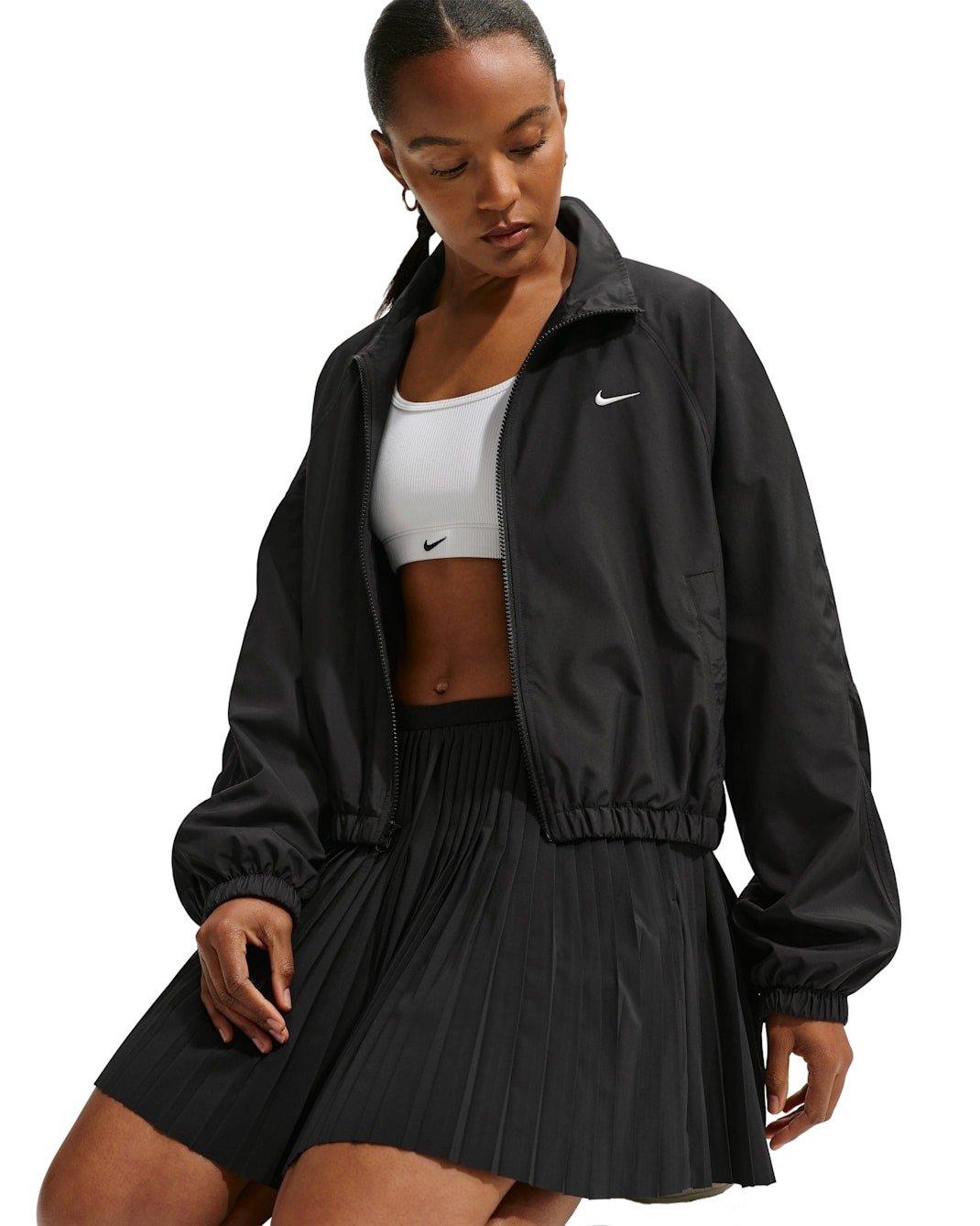 Nike Women's Sportswear Oversized UV Track Jacket - Black - BLACK Thumbnail View 3