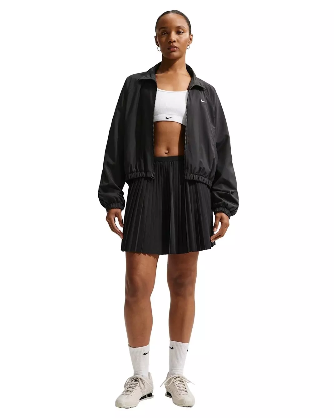 Nike Women's Sportswear Oversized UV Track Jacket - Black - BLACK