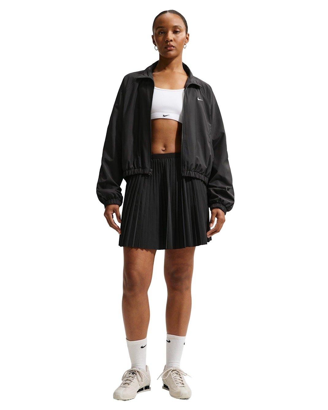 Nike Women's Sportswear Oversized UV Track Jacket -Black - BLACK Thumbnail View 4