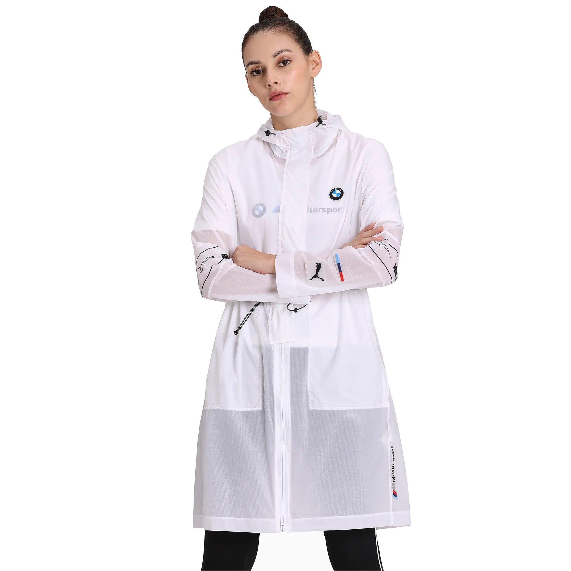PUMA Women's BMW M Motorsport Street Jacket - WHITE Thumbnail View 1
