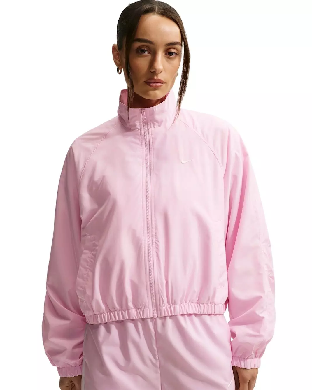 Nike Women's Sportswear Oversized UV Track Jacket - Pink - PINK