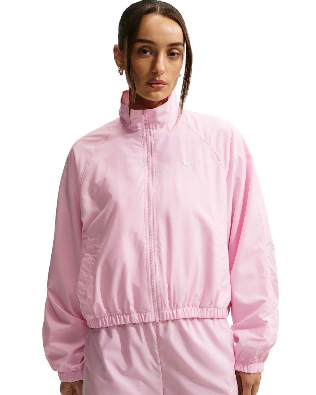 Nike Women's Sportswear Oversized UV Track Jacket -Pink - PINK Thumbnail View 1