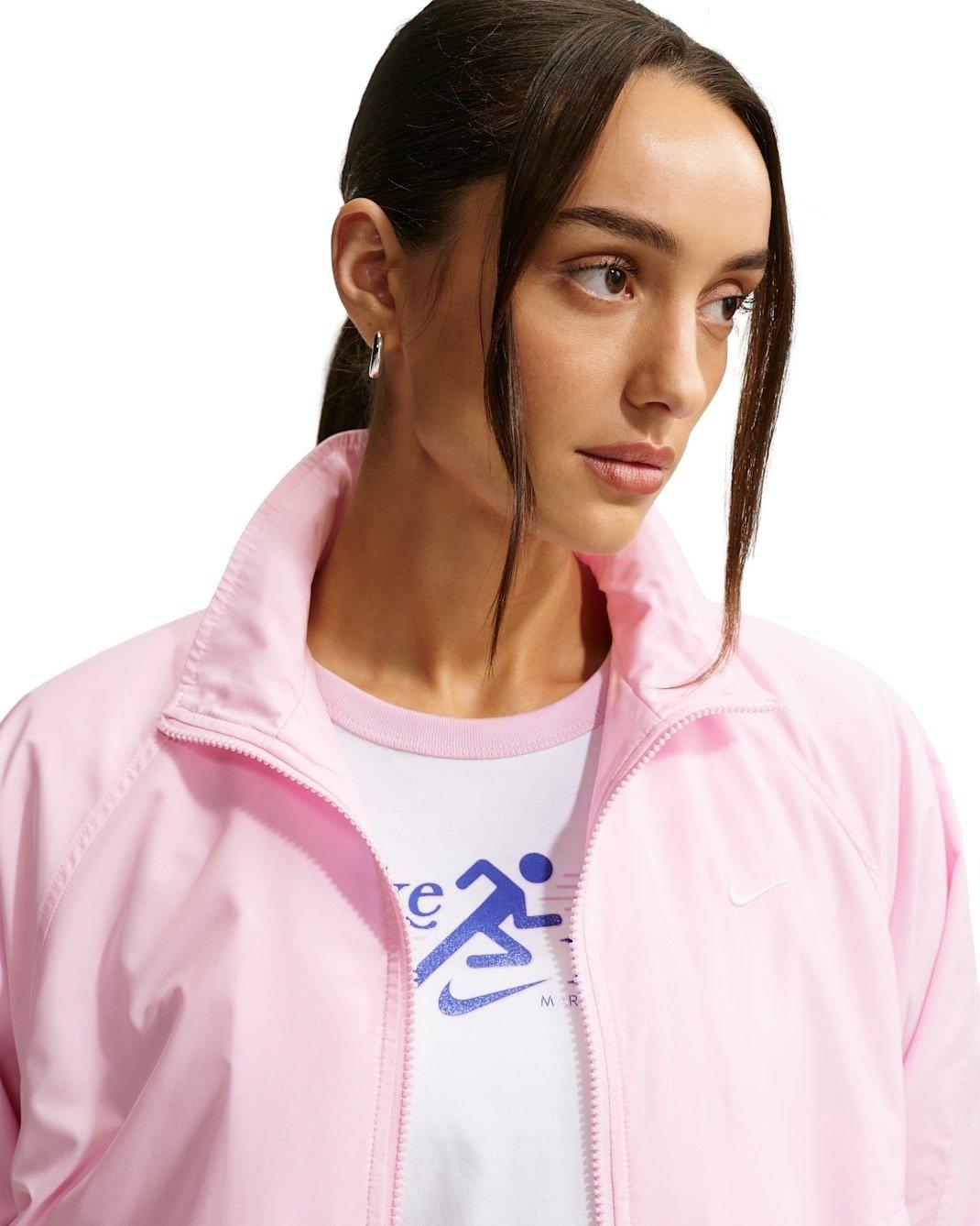 Nike Women's Sportswear Oversized UV Track Jacket -Pink - PINK Thumbnail View 3