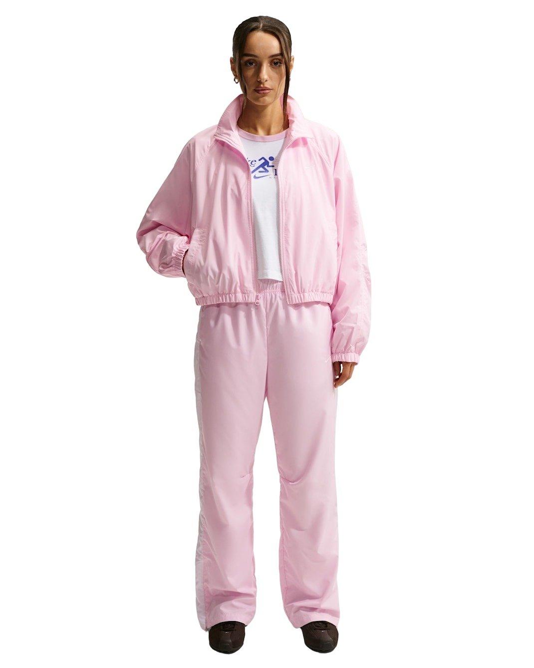 Nike Women's Sportswear Oversized UV Track Jacket -Pink - PINK Thumbnail View 4