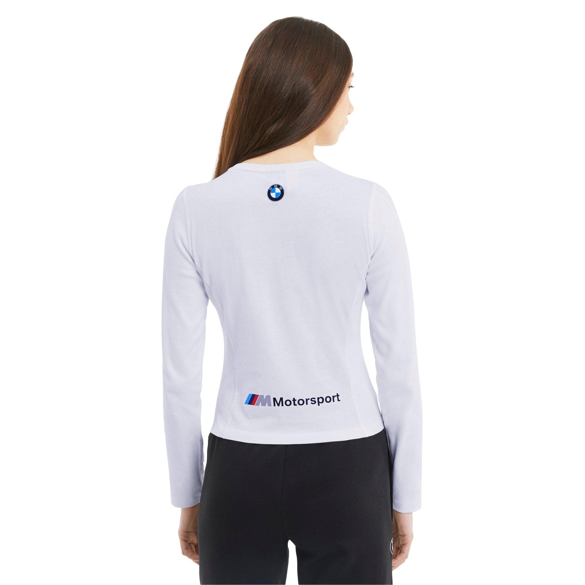 PUMA Women's BMW M Motorsport Street Long-Sleeve Shirt - BLACK Thumbnail View 2