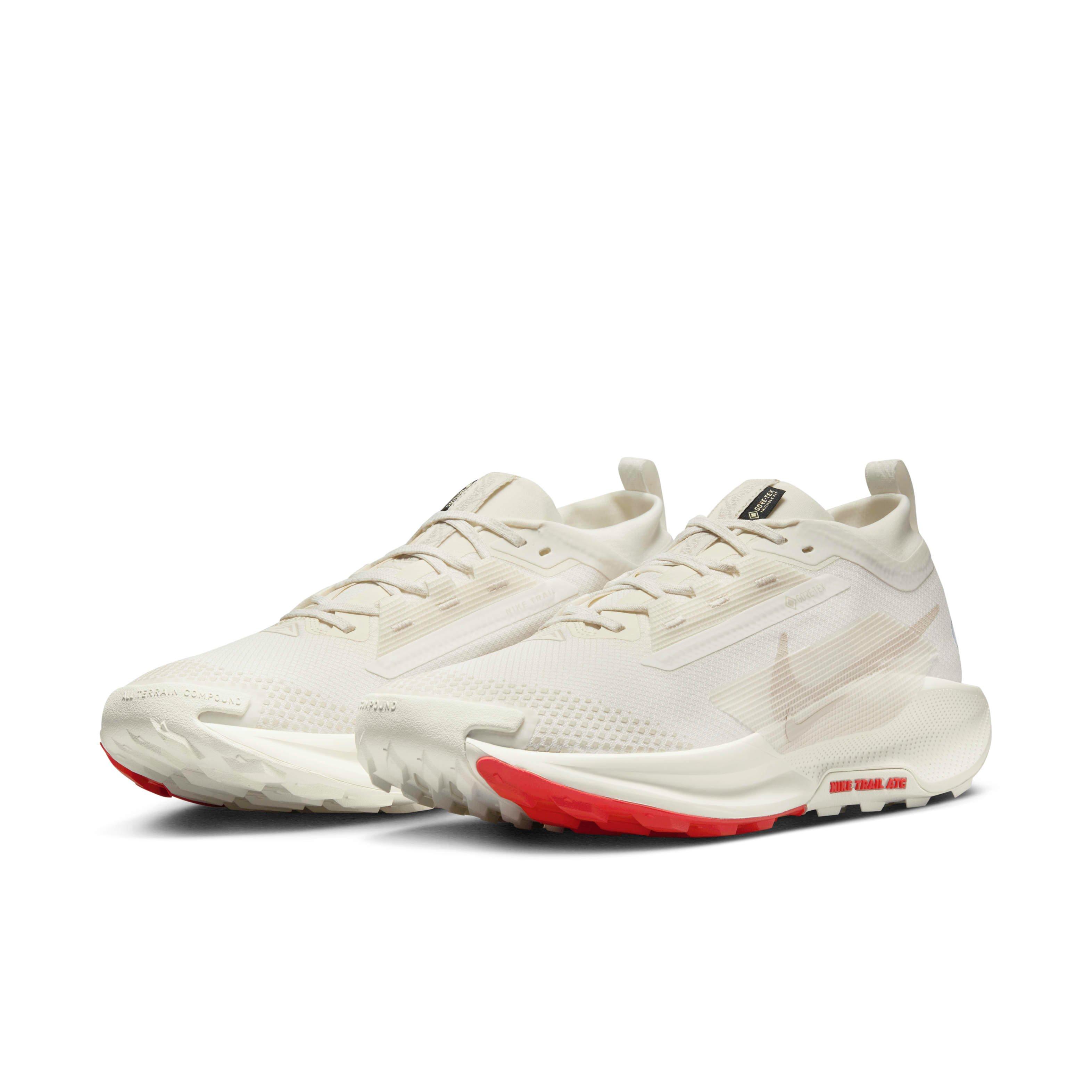 Nike Pegasus Trail 5 Gore-Tex "Sail/Picante Red/Light Orewood Brown" Men's Trail Running Shoe - WHITE/RED/BROWN Thumbnail View 3