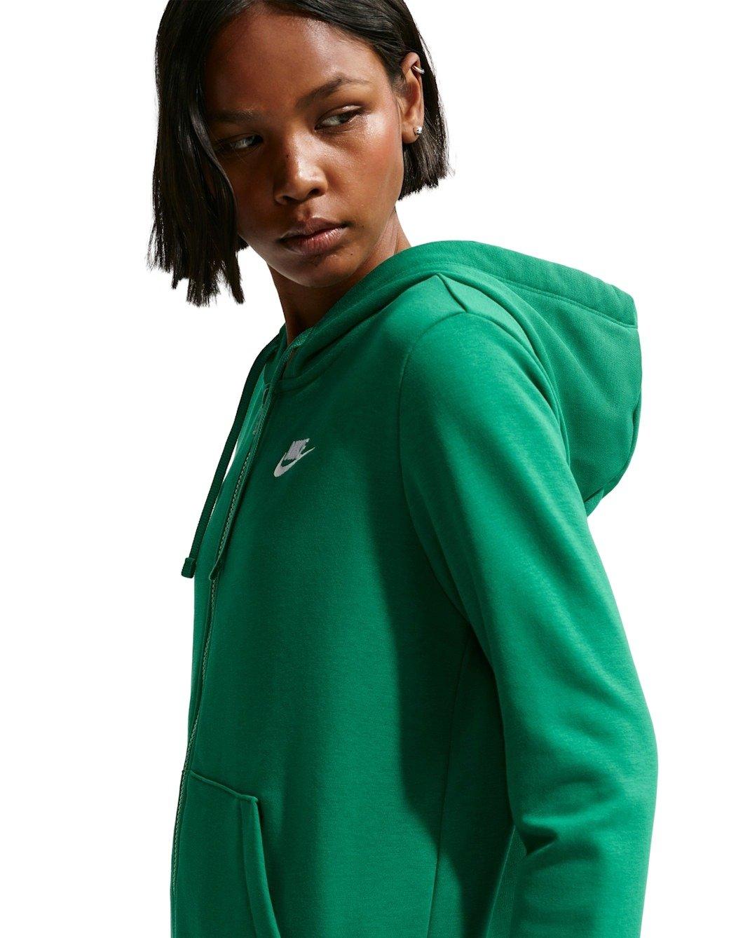 Nike Women's Sportswear Club Fleece Full-Zip Jacket -Green - GREEN Thumbnail View 2