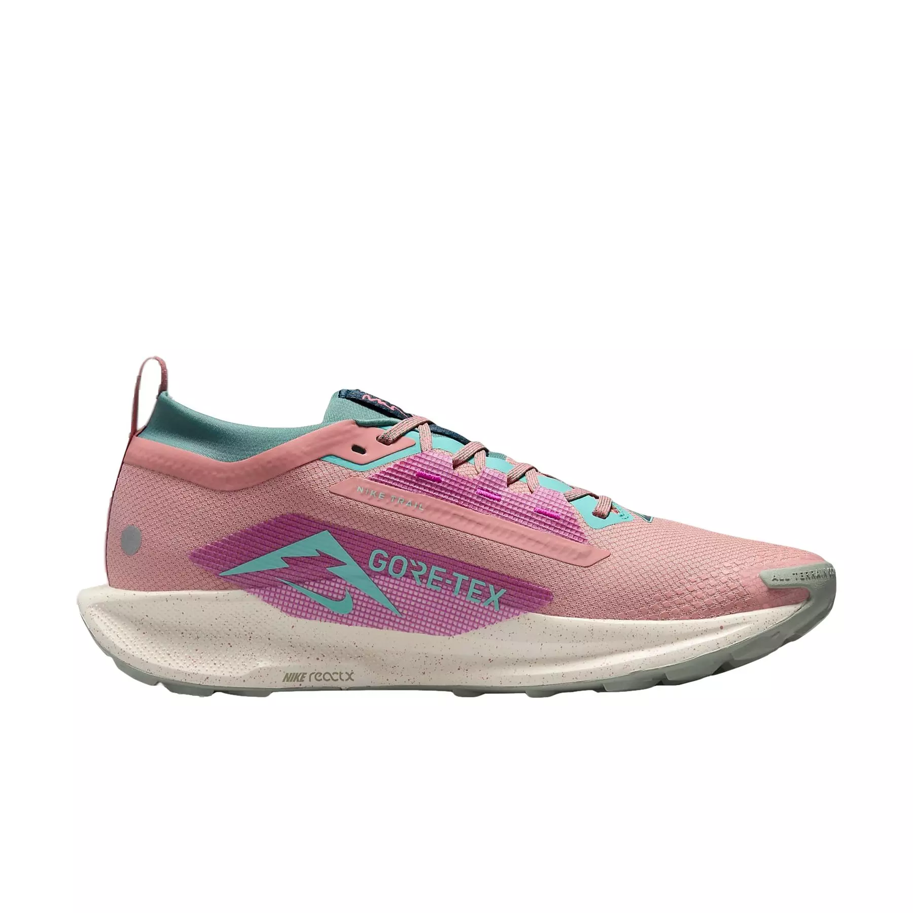 Nike Pegasus Trail 5 Gore-Tex "Red Stardust/Bicoastal/Vivid Grape/Green Frost" Men's Trail Running Shoe - RED/PINK/PURPLE/GREEN
