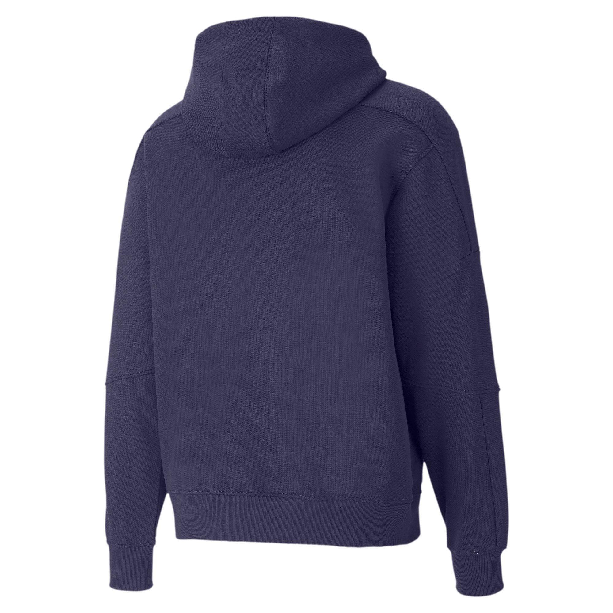 PUMA Men's Parquet Hoodie - NAVY Thumbnail View 2