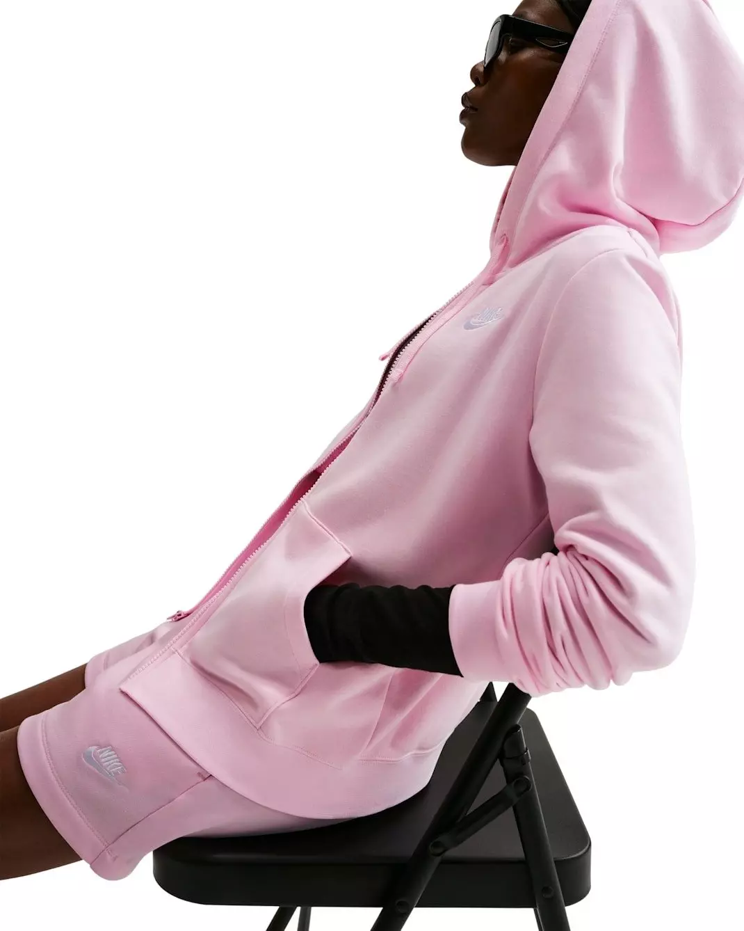 Nike Women's Sportswear Club Fleece Full-Zip Jacket - Pink - PINK