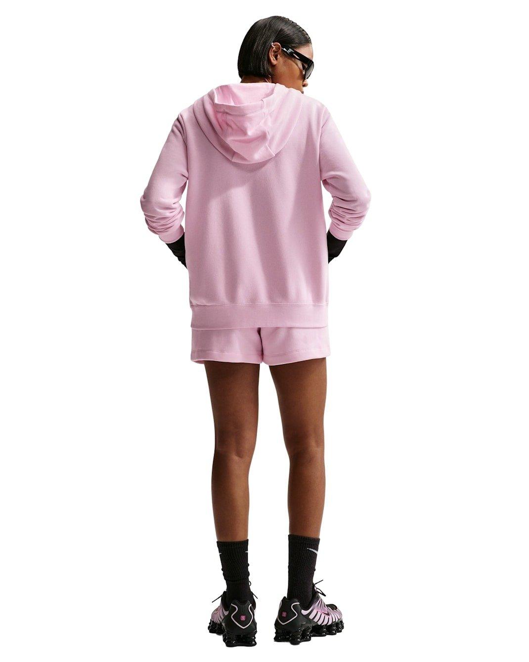 Nike Women's Sportswear Club Fleece Full-Zip Jacket -Pink - PINK Thumbnail View 5