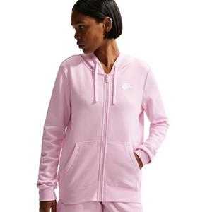 Nike Women's Sportswear Club Fleece Full-Zip Jacket -Pink