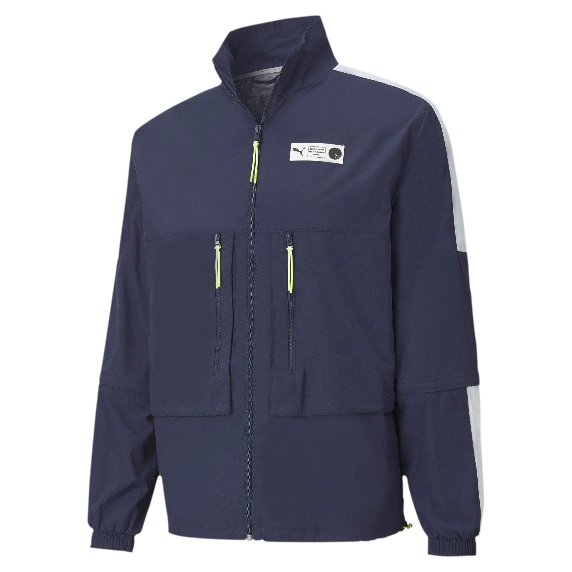 PUMA Parquet Men's Warm Up Jacket - NAVY Thumbnail View 1