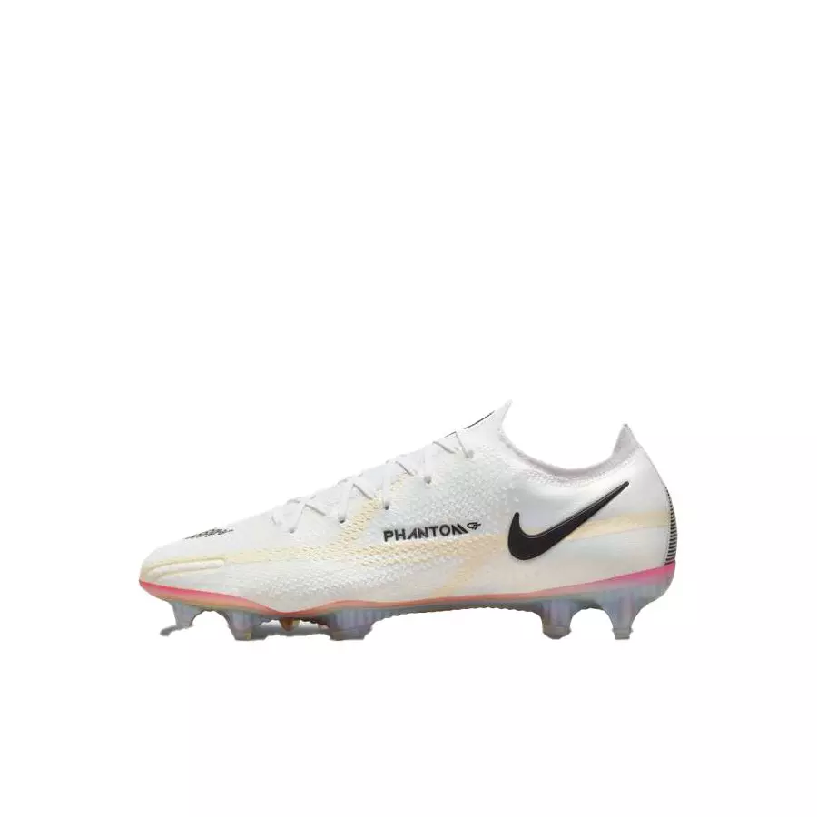 Nike Phantom GT2 Elite "White/Black" Firm Ground Men's Soccer Cleat - WHITE