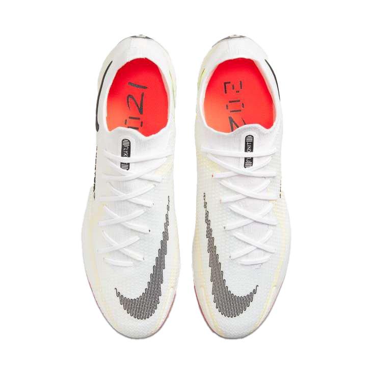 Nike Phantom GT2 Elite "White/Black" Firm Ground Men's Soccer Cleat - WHITE Thumbnail View 4