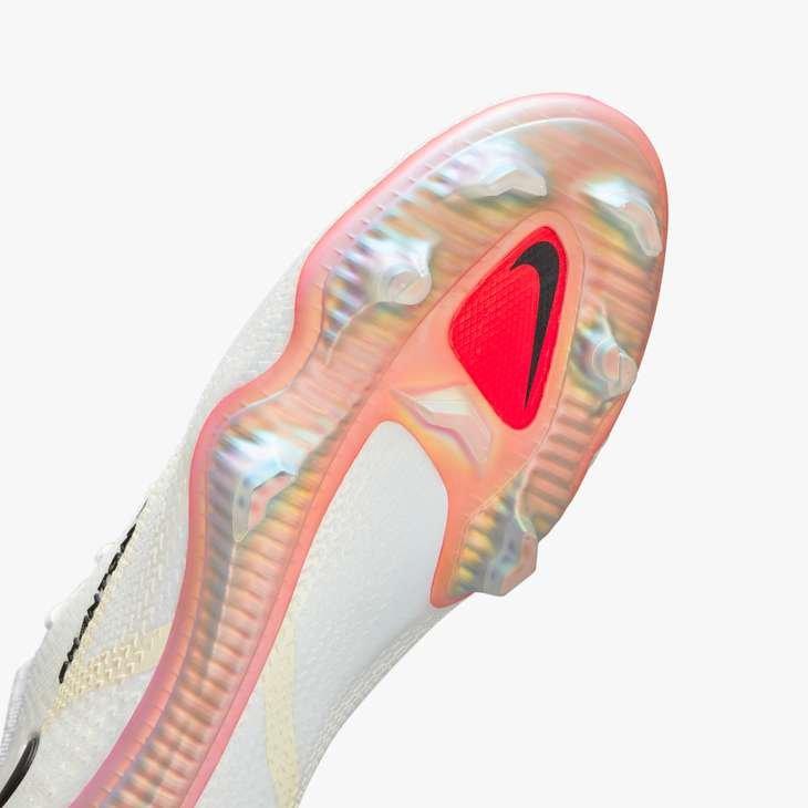 Nike Phantom GT2 Elite "White/Black" Firm Ground Men's Soccer Cleat - WHITE Thumbnail View 9