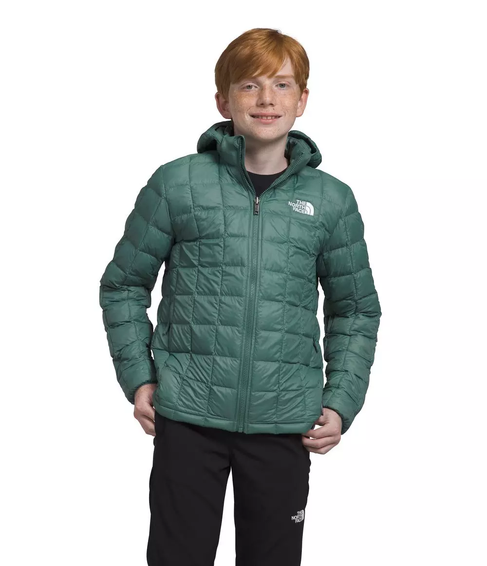 The North Face Boys’ ThermoBall Hooded Jacket -Dk Sage - DK GREEN