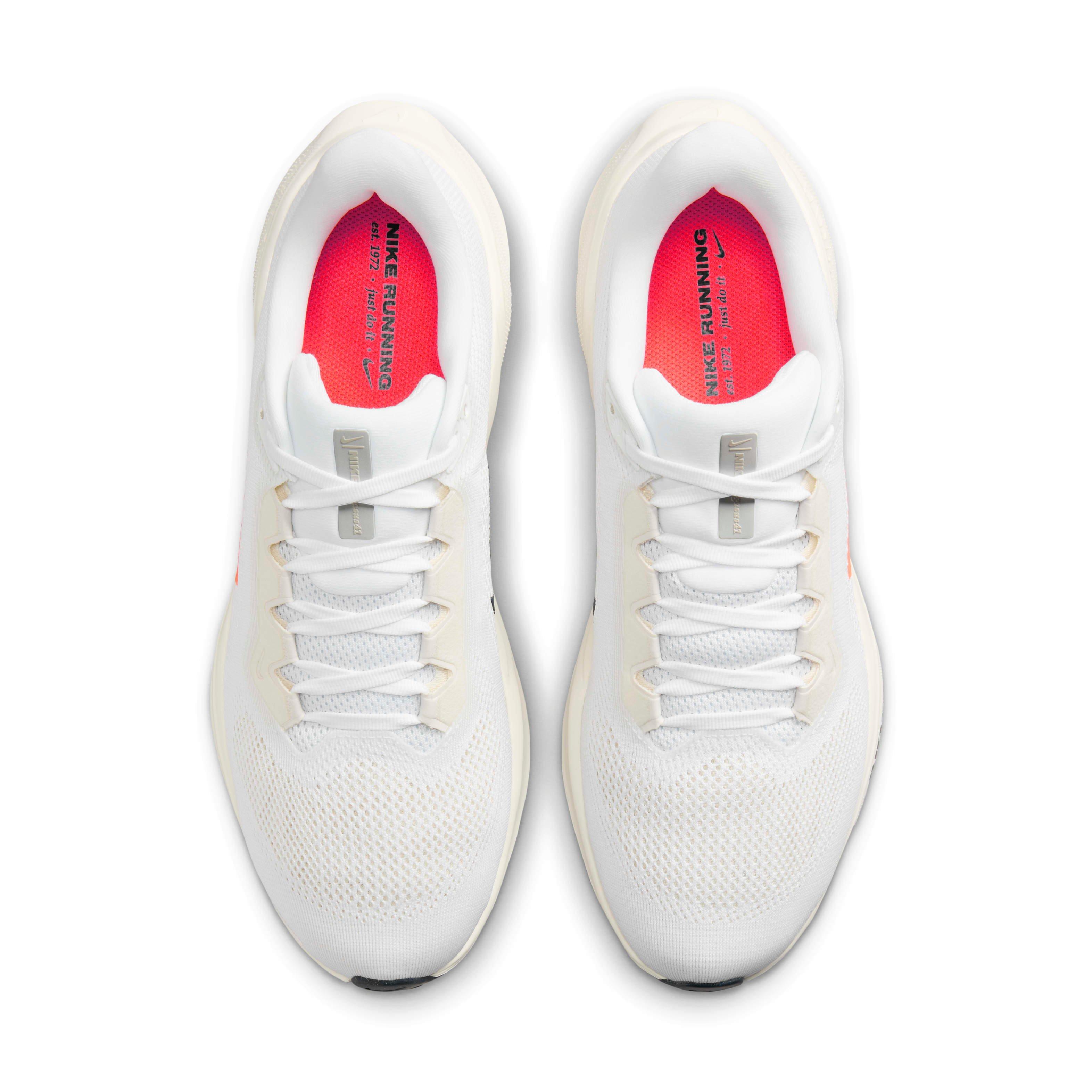 Nike Pegasus 41 "White/Hyper Crimson/Pale Ivory/Armory Navy" Men's Running Shoe - WHITE/CRIMSON/IVORY/NAVY Thumbnail View 4
