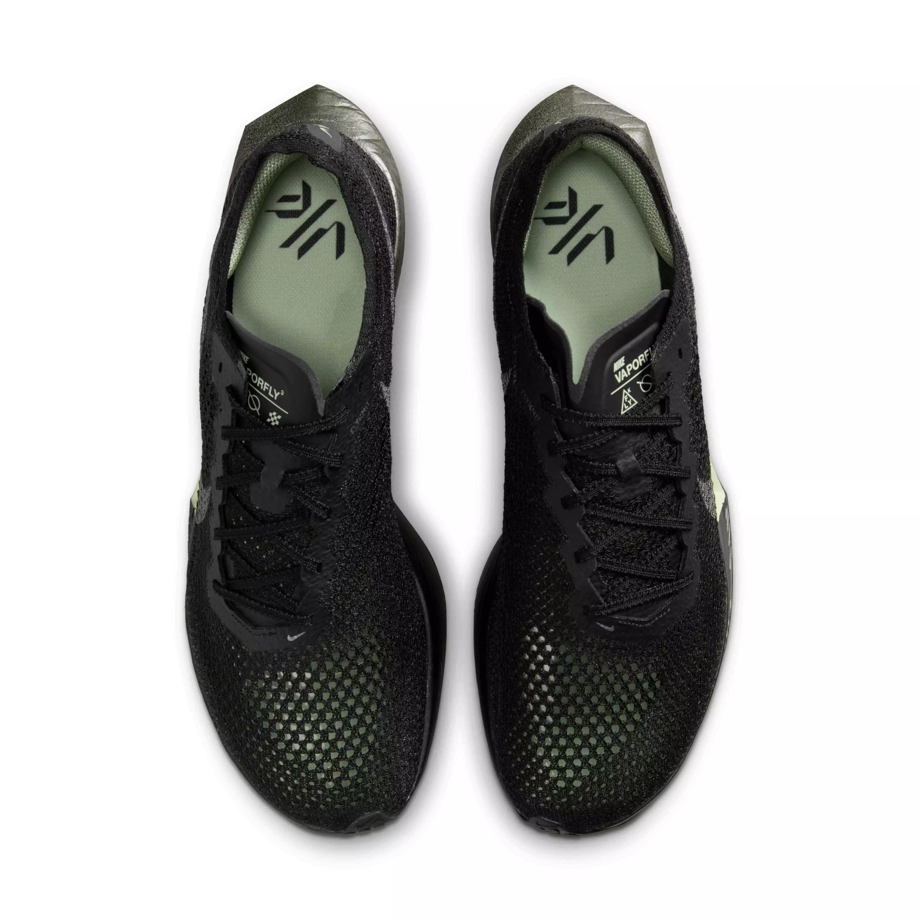 Nike Vaporfly 3 "Black/Olive Aura/Metallic Medium Ash" Men's Running Shoe - BLACK/OLIVE/MD ASH