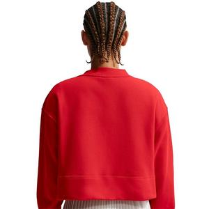 Nike Women's Sportswear Club Fleece Loose Cardigan -Red/White