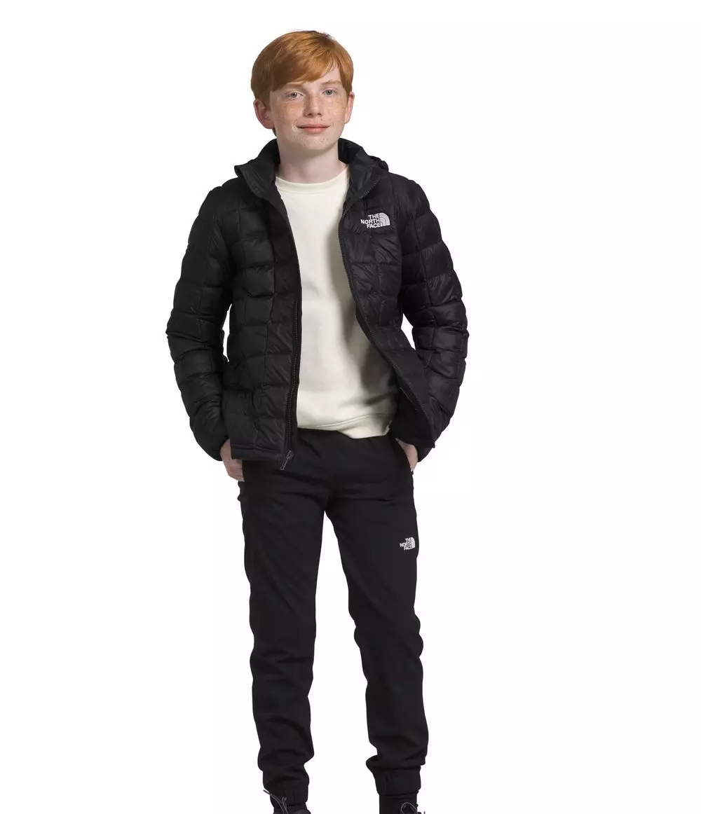 The North Face Boys’ ThermoBall Hooded Jacket -Black - BLACK
