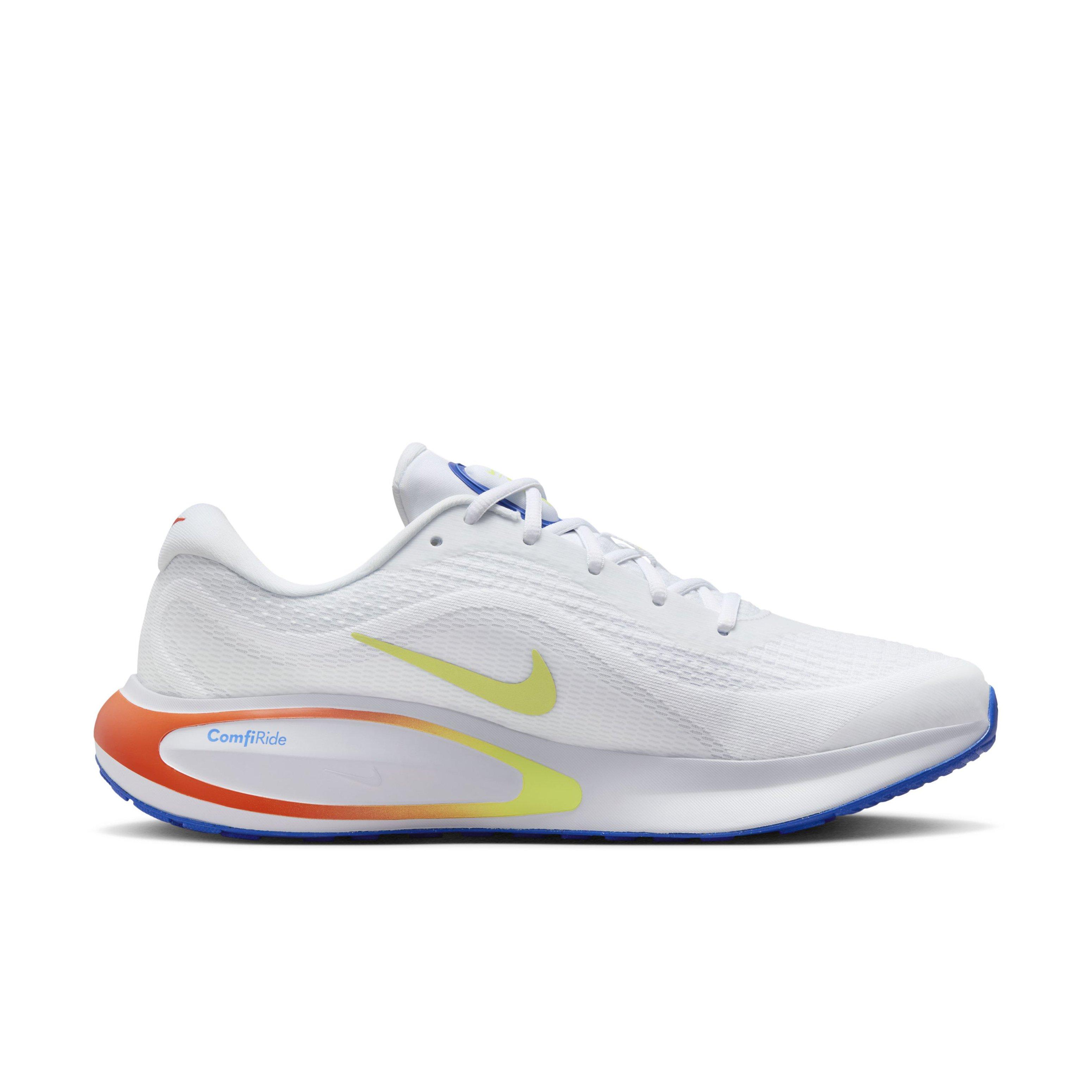 Nike Journey Run "Football Grey/White/Light Wild Mango/Racer Blue" Men's Running Shoe - GREY/WHITE/LT MANGO/BLUE Thumbnail View 1