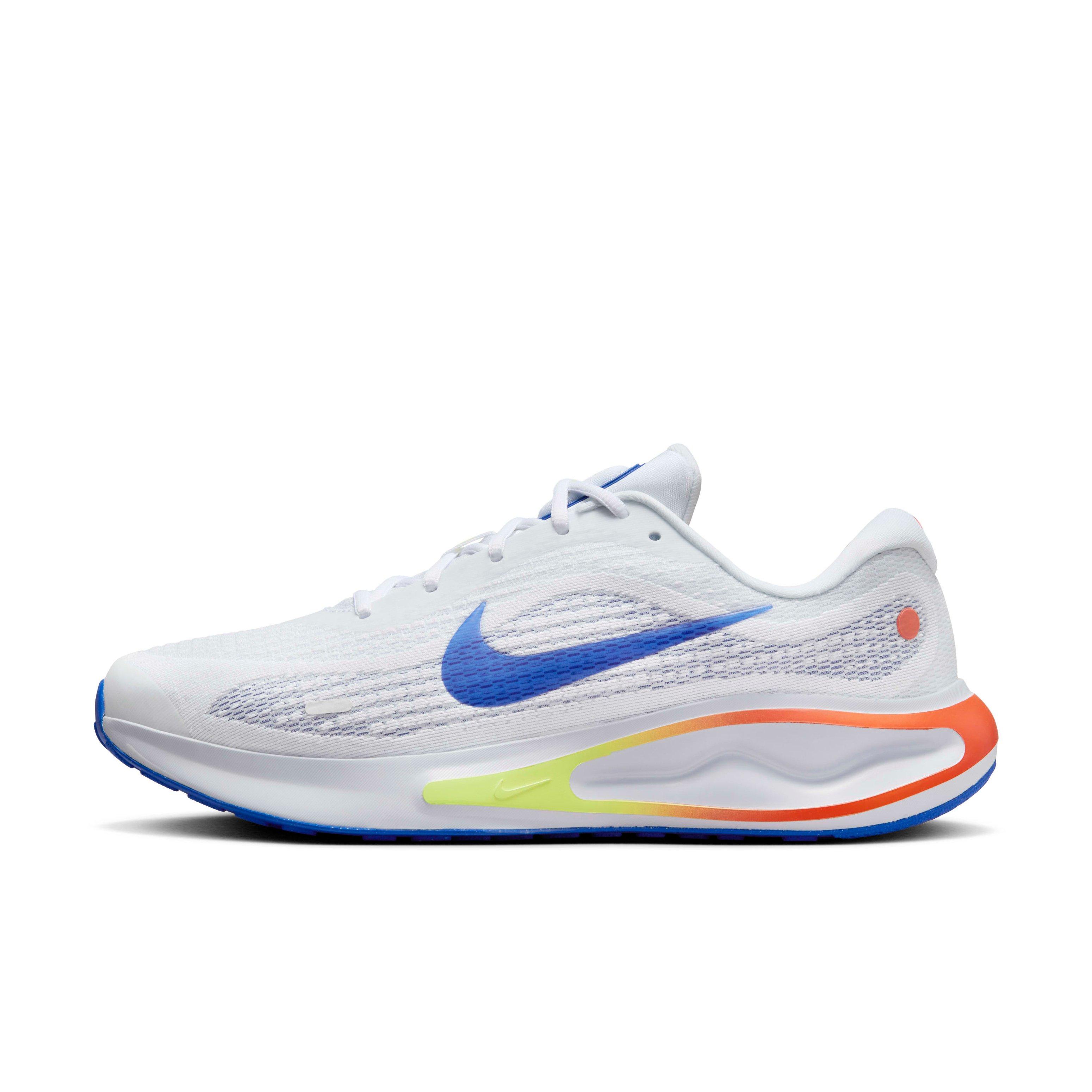 Nike Journey Run "Football Grey/White/Light Wild Mango/Racer Blue" Men's Running Shoe - GREY/WHITE/LT MANGO/BLUE Thumbnail View 2
