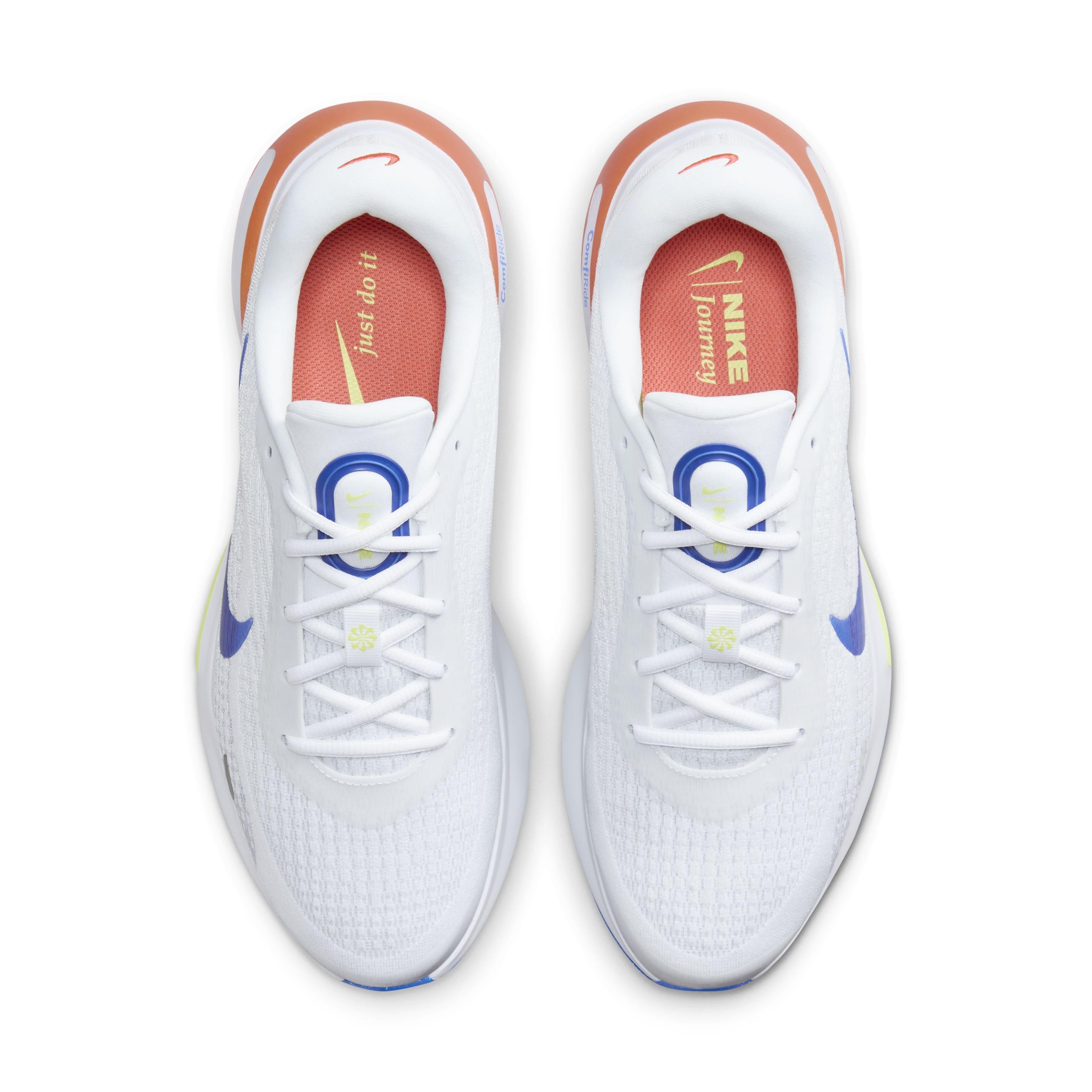 Nike Journey Run "Football Grey/White/Light Wild Mango/Racer Blue" Men's Running Shoe - GREY/WHITE/LT MANGO/BLUE Thumbnail View 4