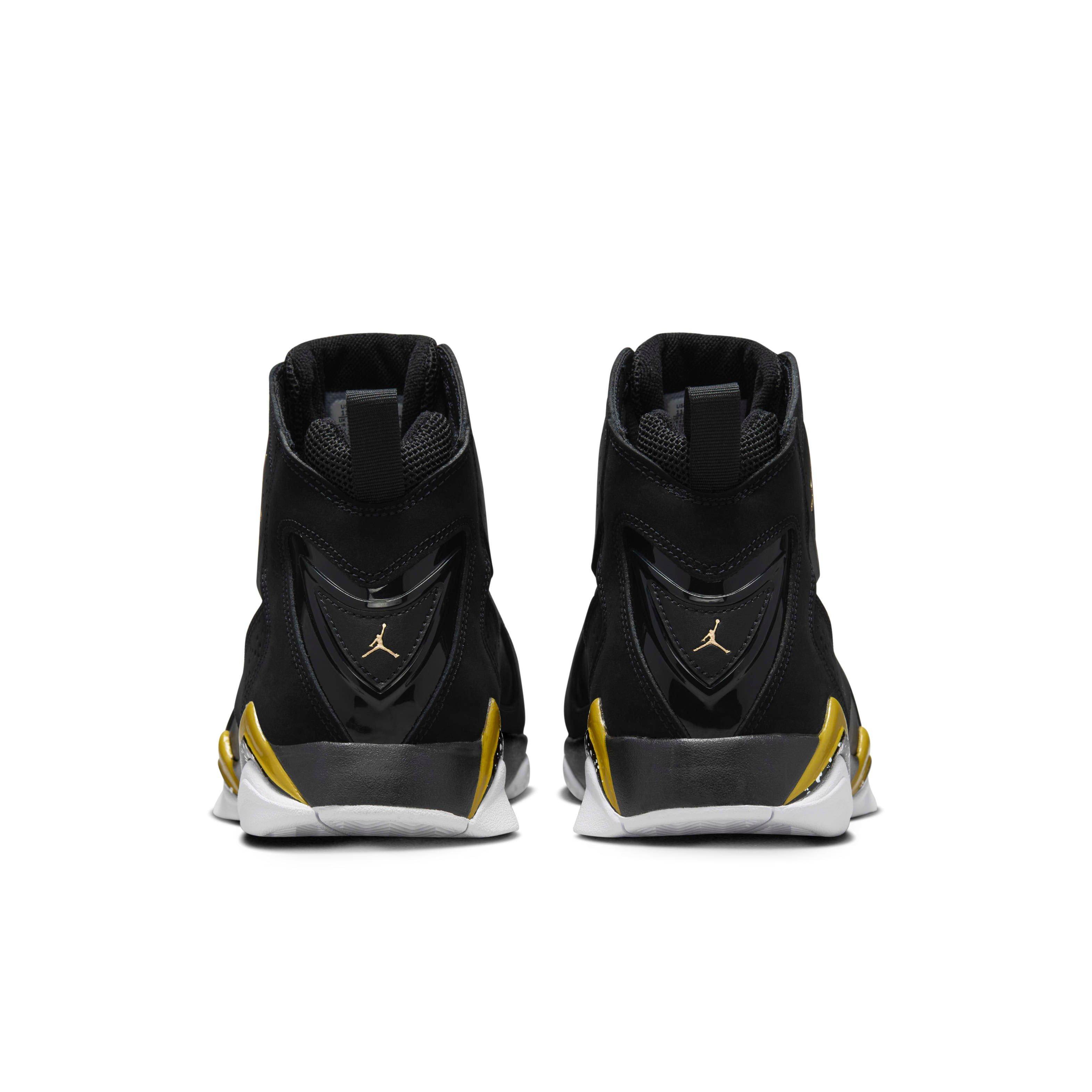 Jordan True Flight "Black/White/Metallic Gold" Men's Shoe - BLACK/WHITE/GOLD Thumbnail View 5