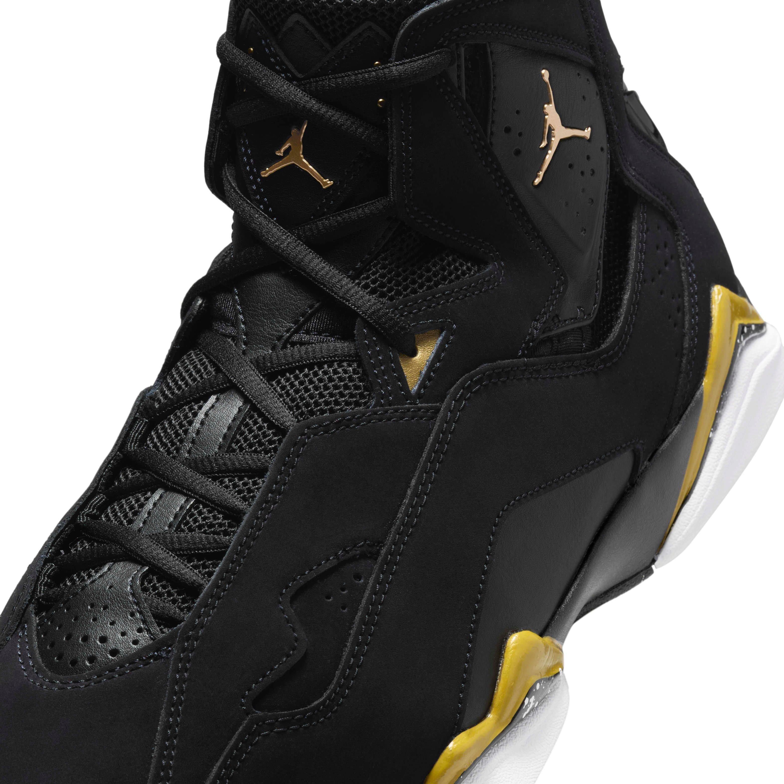 Jordan True Flight "Black/White/Metallic Gold" Men's Shoe - BLACK/WHITE/GOLD Thumbnail View 7