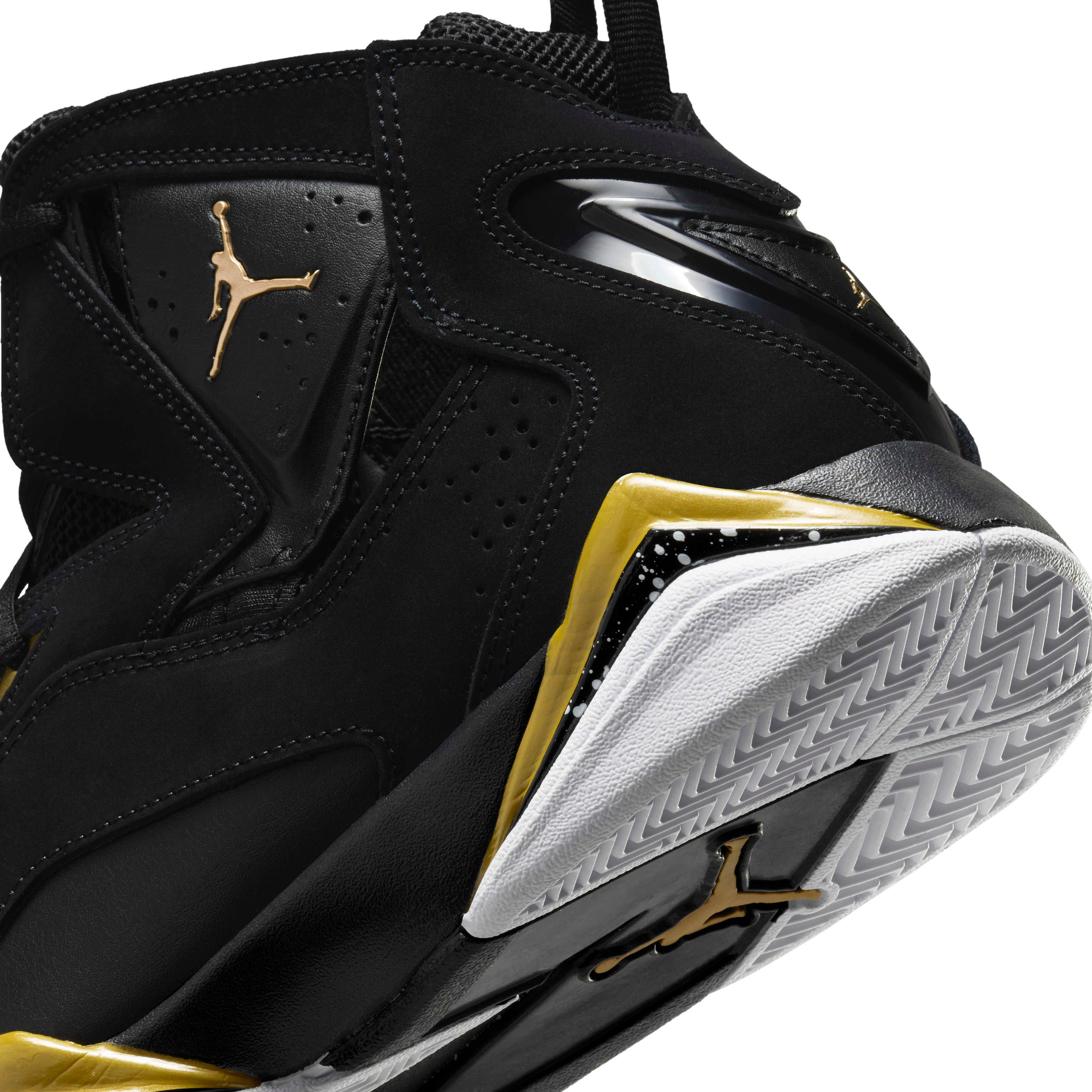 Jordan True Flight "Black/White/Metallic Gold" Men's Shoe - BLACK/WHITE/GOLD Thumbnail View 8