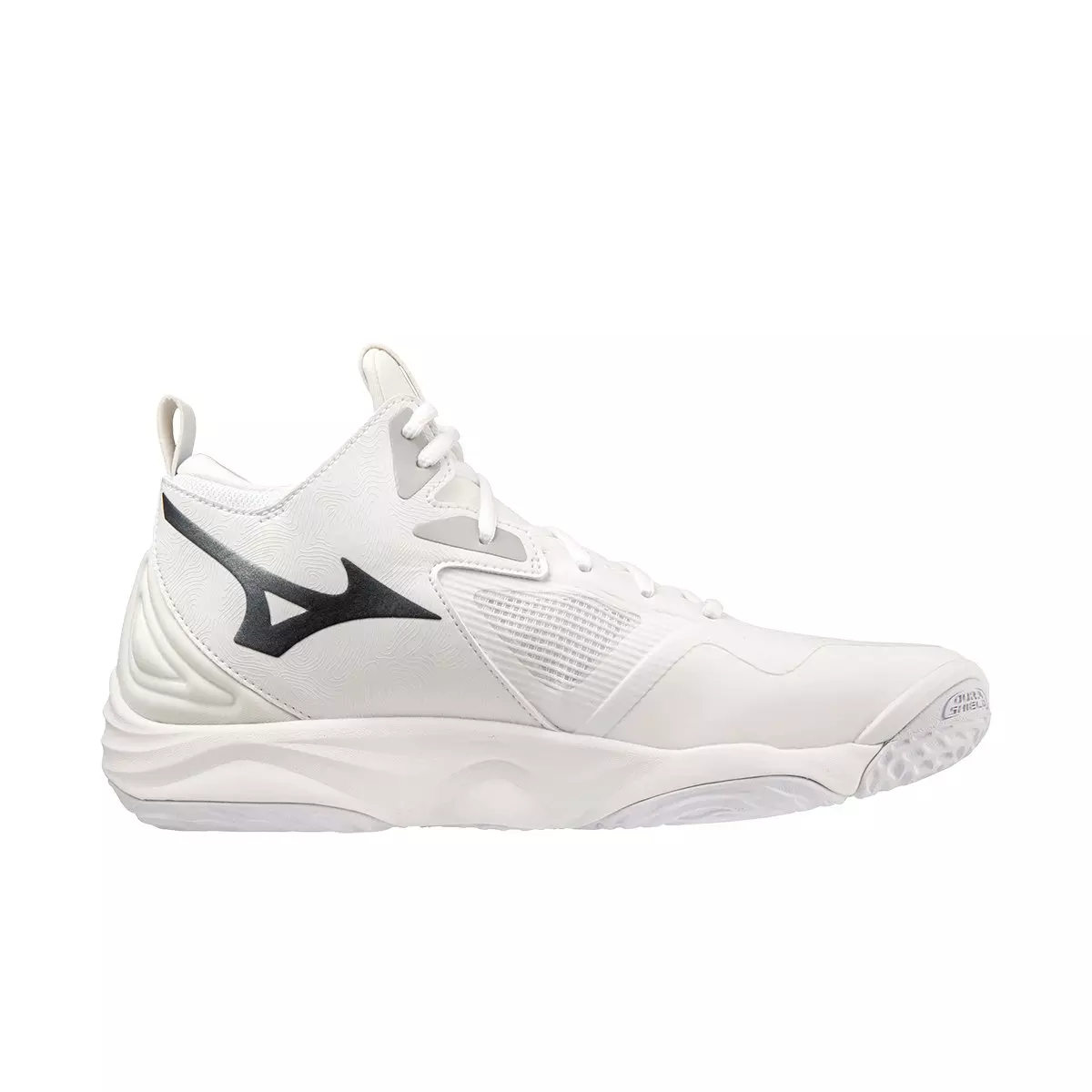 Mizuno Wave Momentum 3 Mid "White/Black" Unisex Volleyball Shoe - WHITE/BLACK