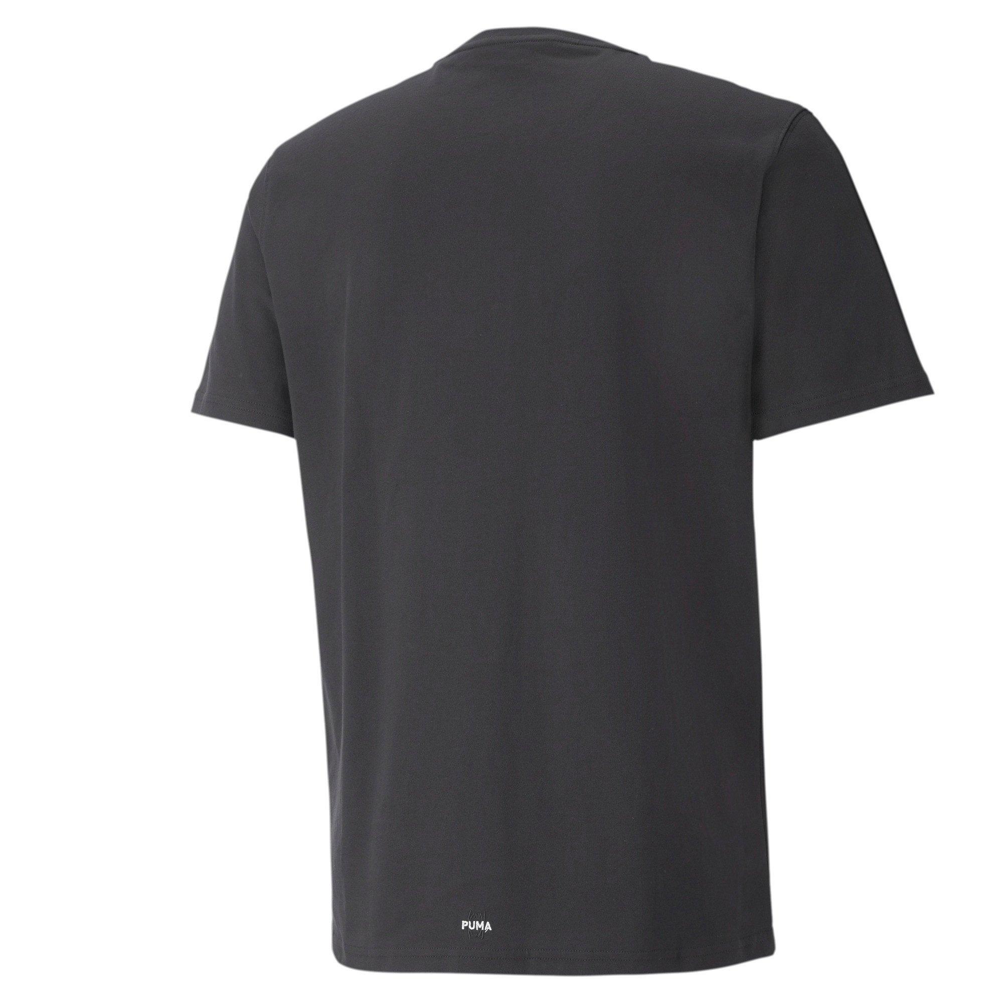 PUMA Men's Parquet Street Graphic Tee - BLACK Thumbnail View 2