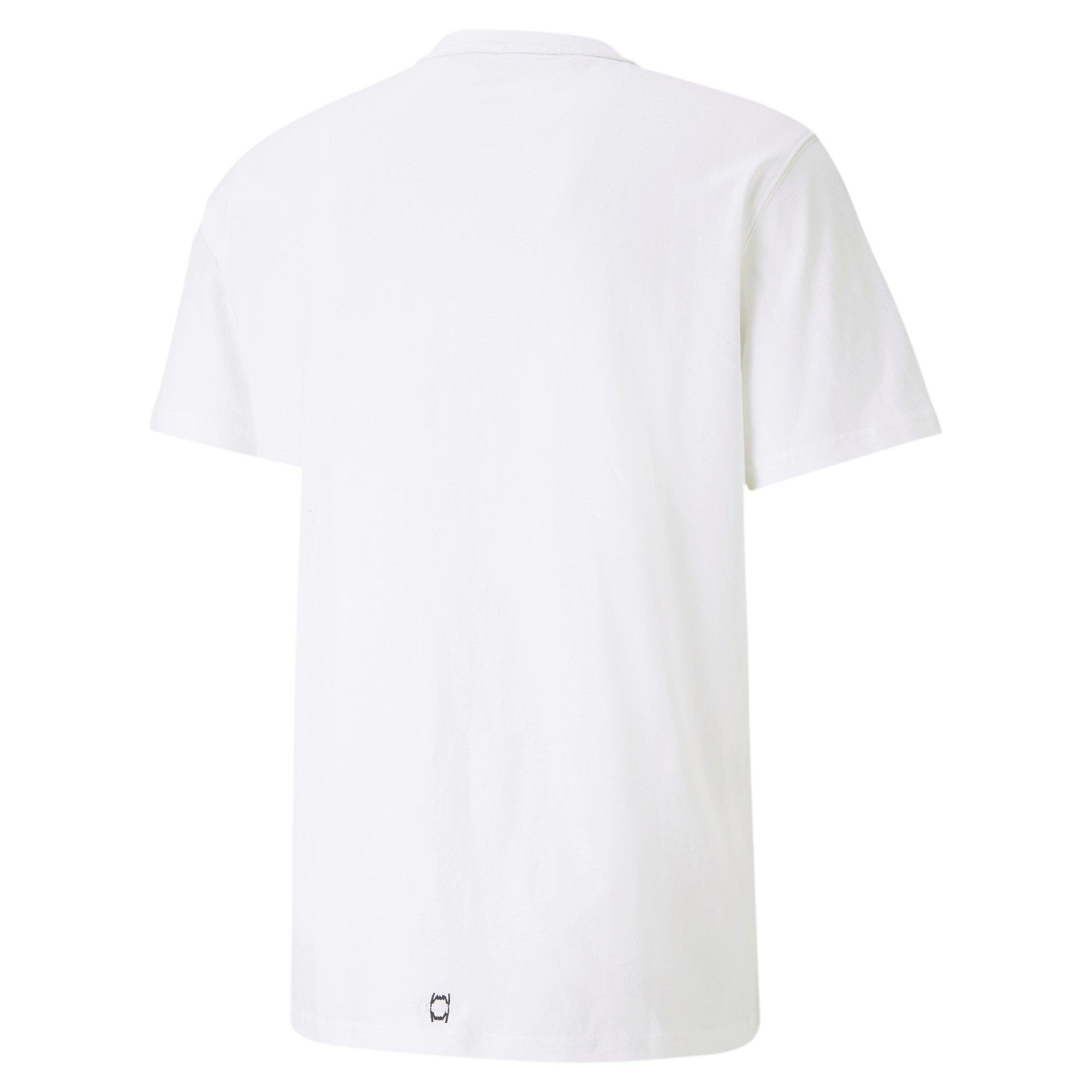 PUMA Men's Parquet Street Graphic Tee - WHITE Thumbnail View 2