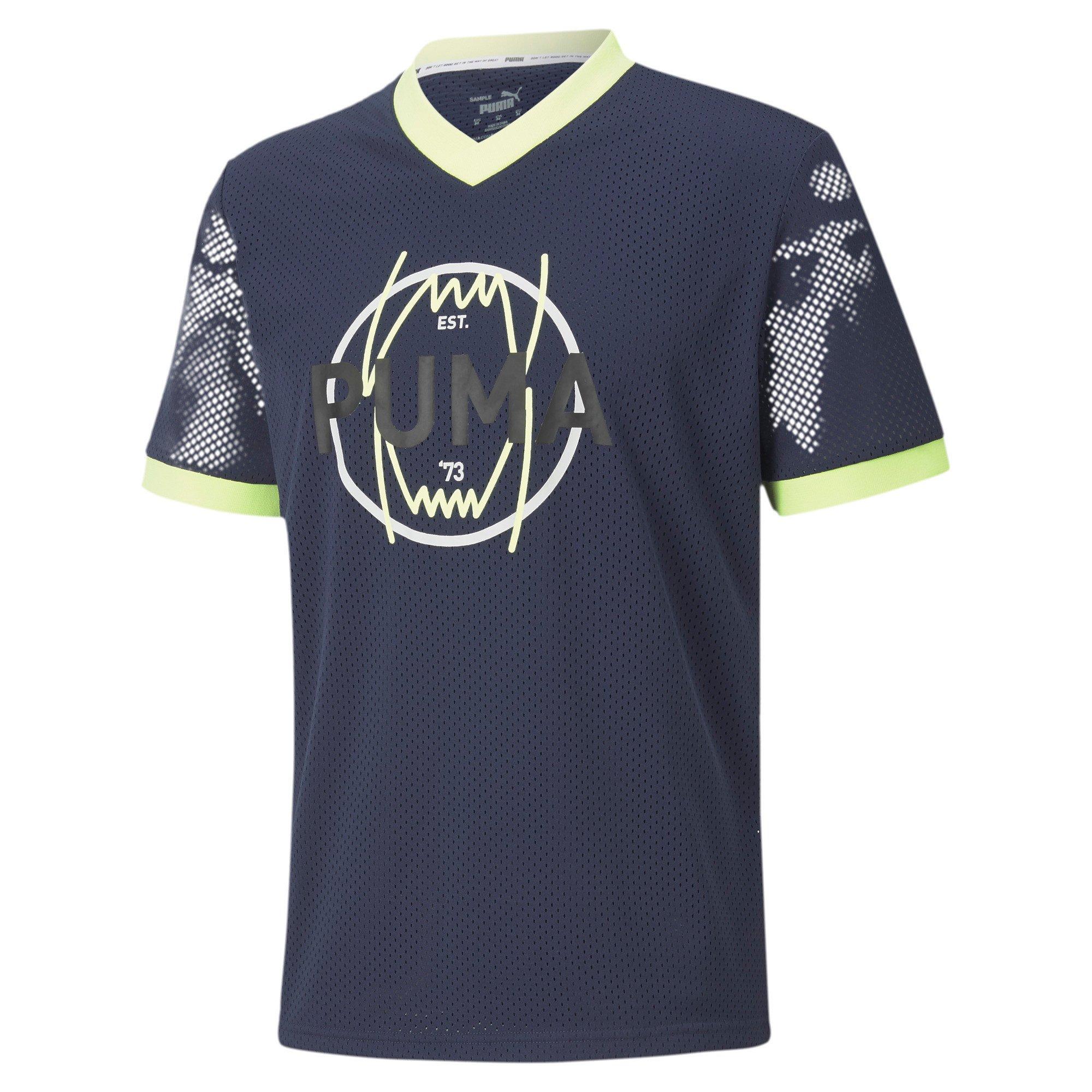 PUMA Men's Parquet Vintage Jersey - NAVY Thumbnail View 1