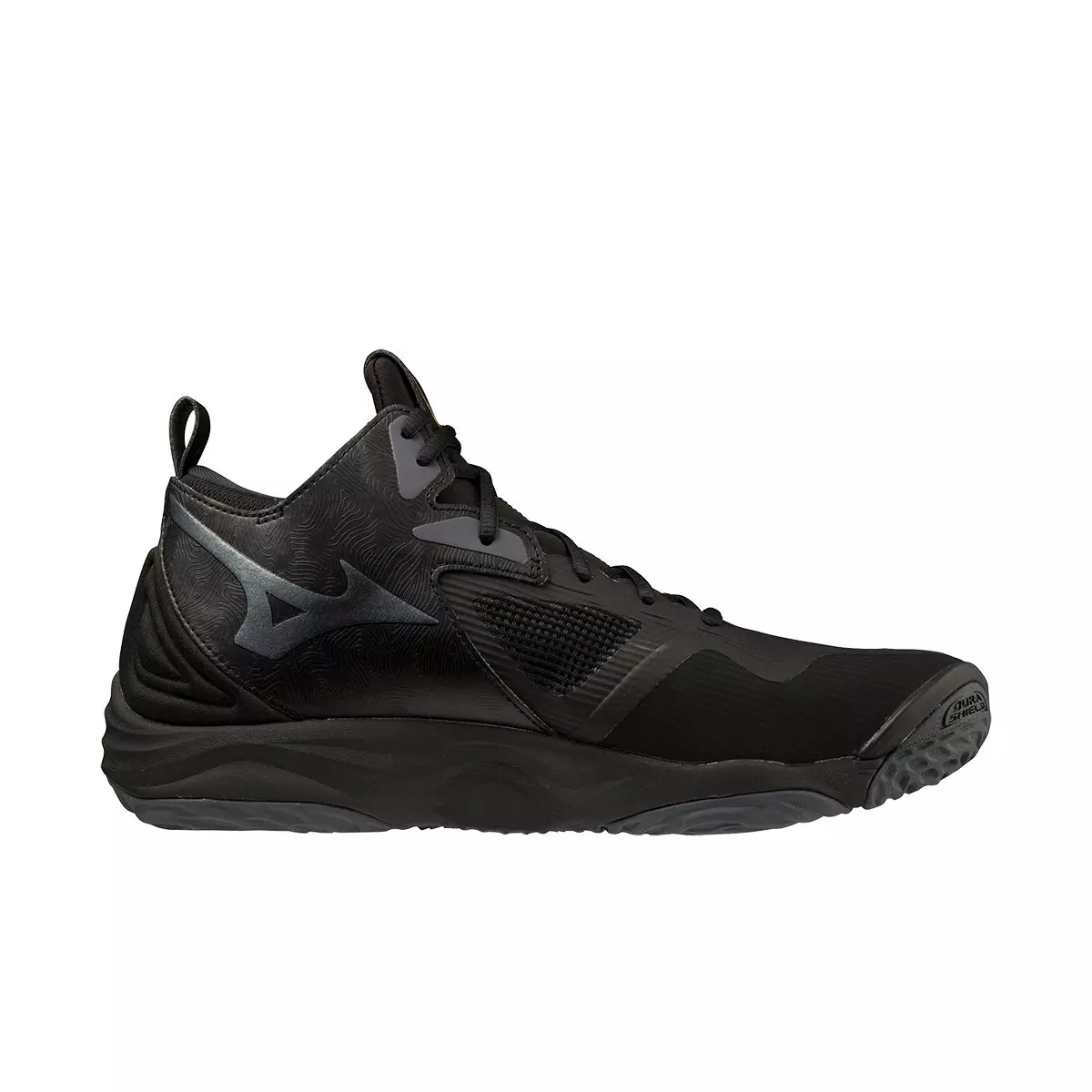Mizuno Wave Momentum 3 Mid "Black/Grey" Unisex Volleyball Shoe - BLACK/GREY