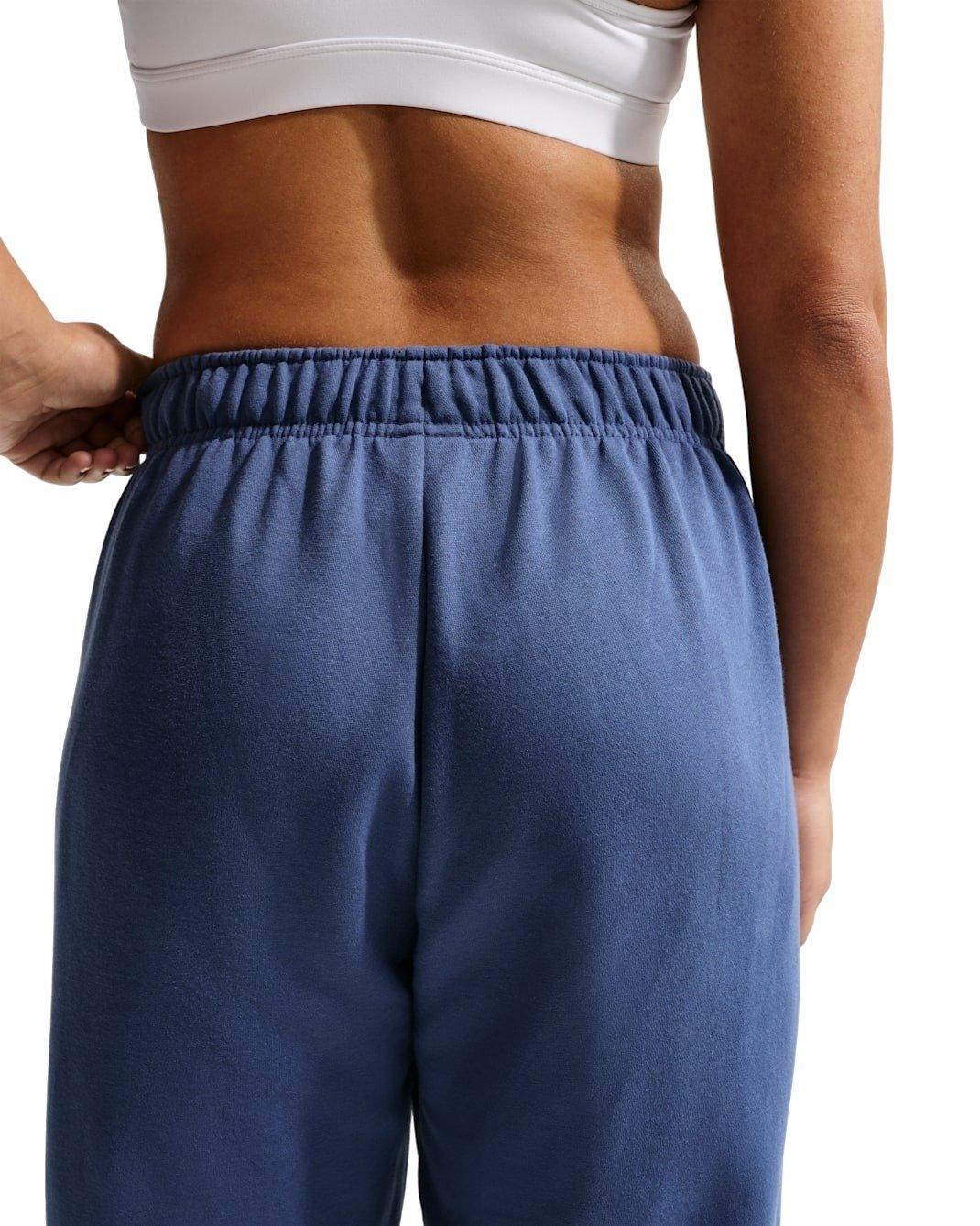 Nike Women's Sportswear Club Fleece Mid-Rise Oversized Sweatpants -Navy - NAVY Thumbnail View 2