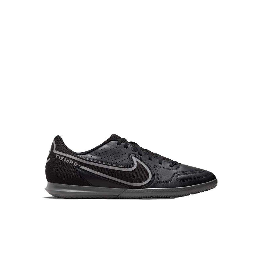 Nike Tiempo Legend 9 Club Indoor Court Shoes Men\'s Size 9.5  Black~Grey Nike Tiempo Legend 9 Club IC Black Metallic Bomber Grey for  main image 3