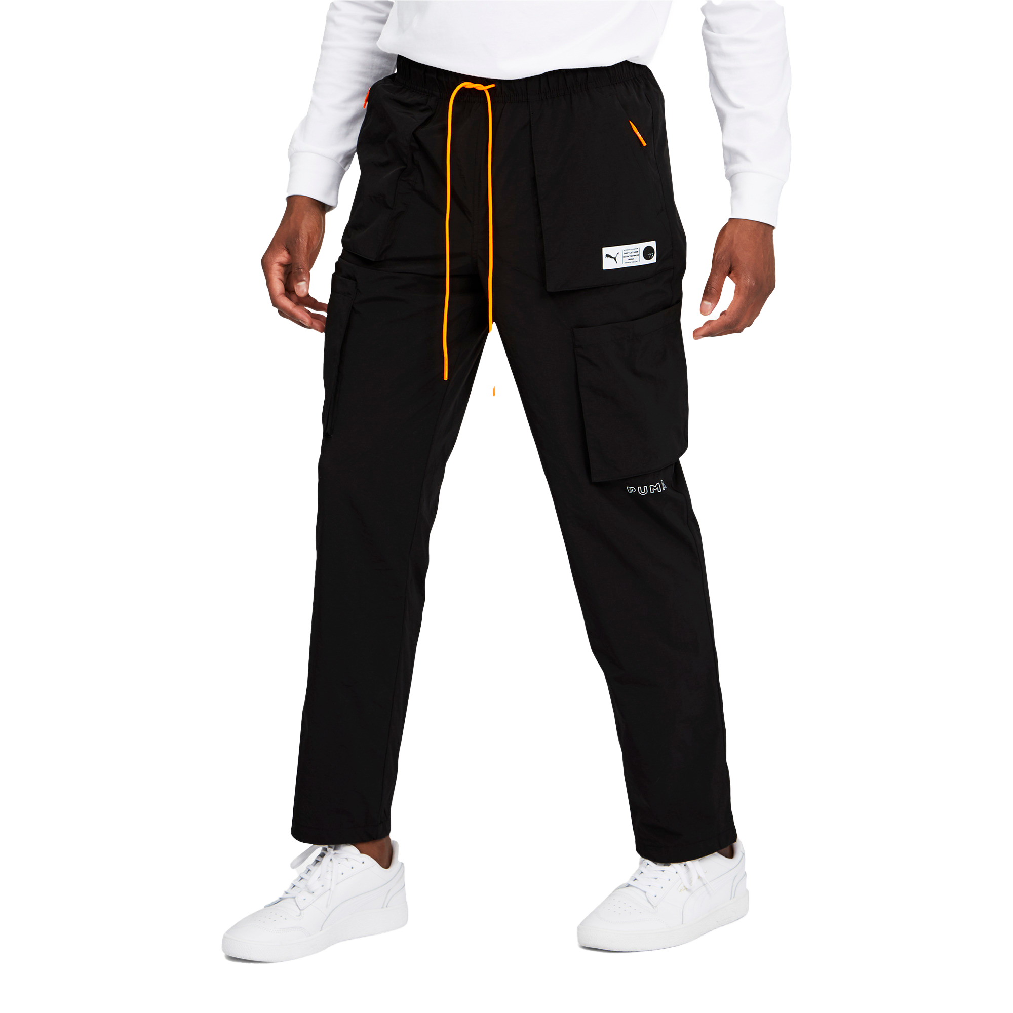 PUMA Men's Parquet Cargo Pants - BLACK Thumbnail View 1