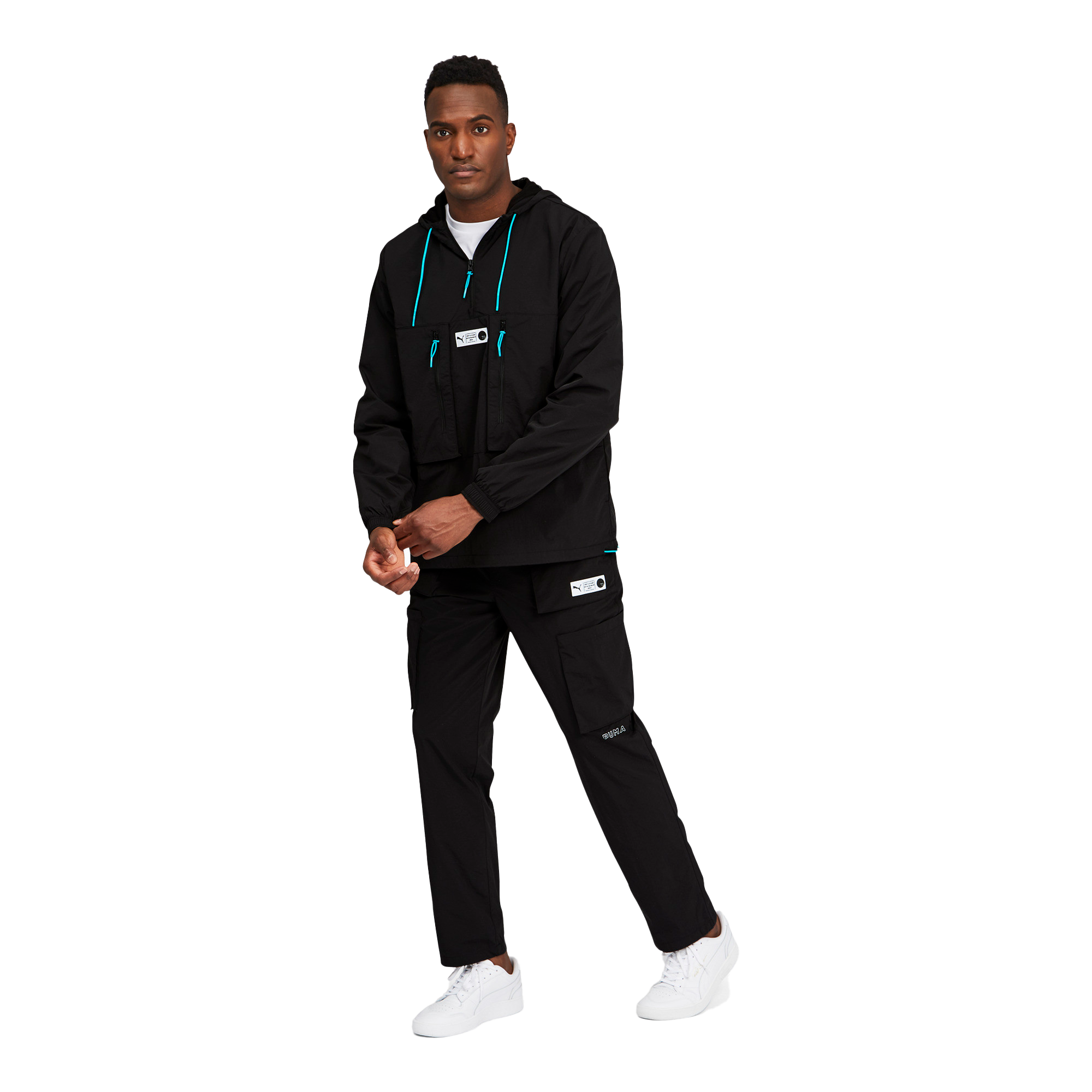 PUMA Men's Parquet Cargo Pants - BLACK Thumbnail View 3