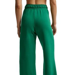 Nike Women's Sportswear Club Fleece Mid-Rise Wide-Leg Sweatpants -Green