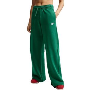 Nike Women's Sportswear Club Fleece Mid-Rise Wide-Leg Sweatpants -Green